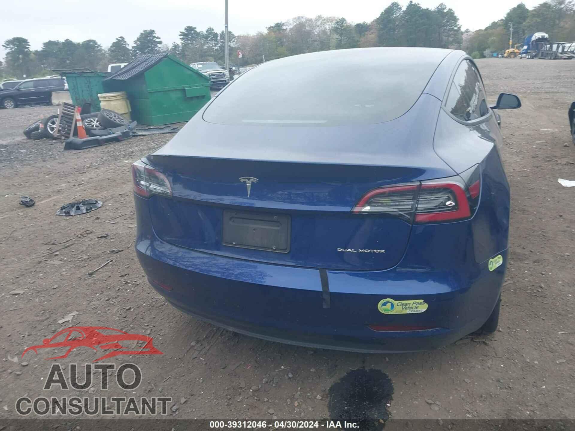 TESLA MODEL 3 2022 - 5YJ3E1EB6NF306207
