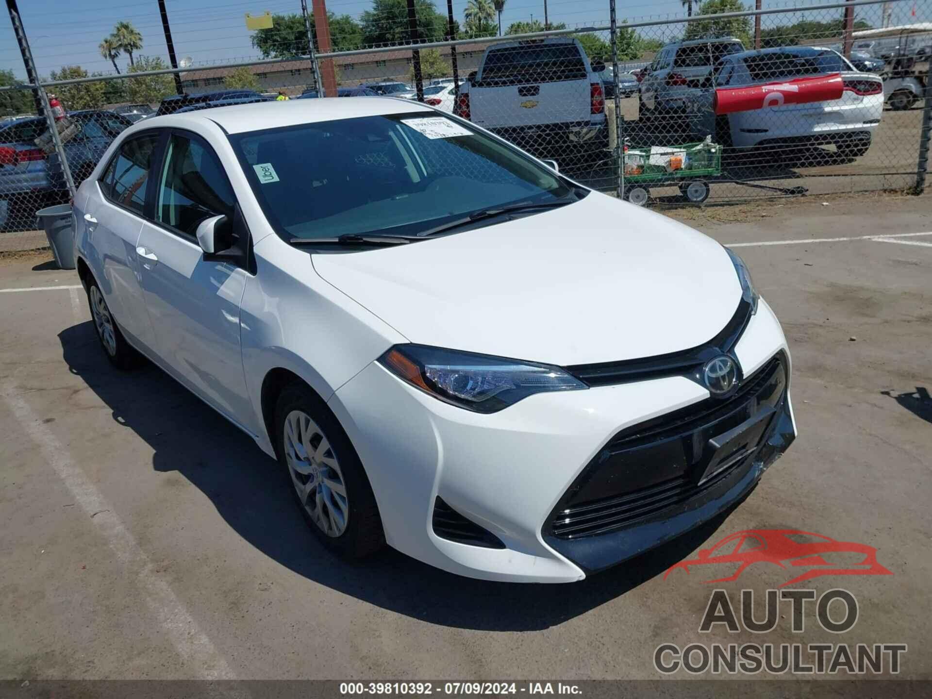 TOYOTA COROLLA 2018 - 2T1BURHE0JC043987