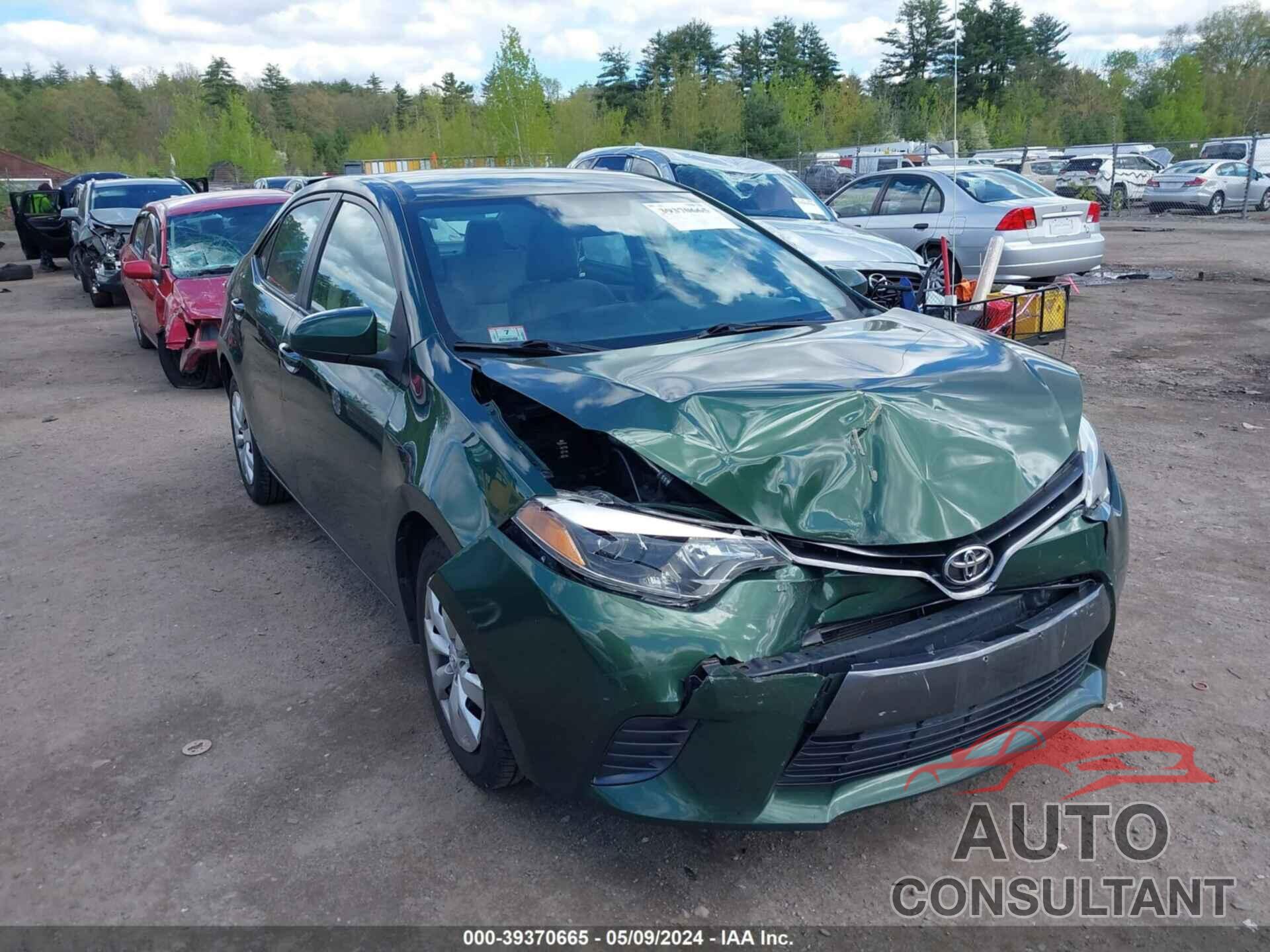 TOYOTA COROLLA 2016 - 2T1BURHE3GC622917