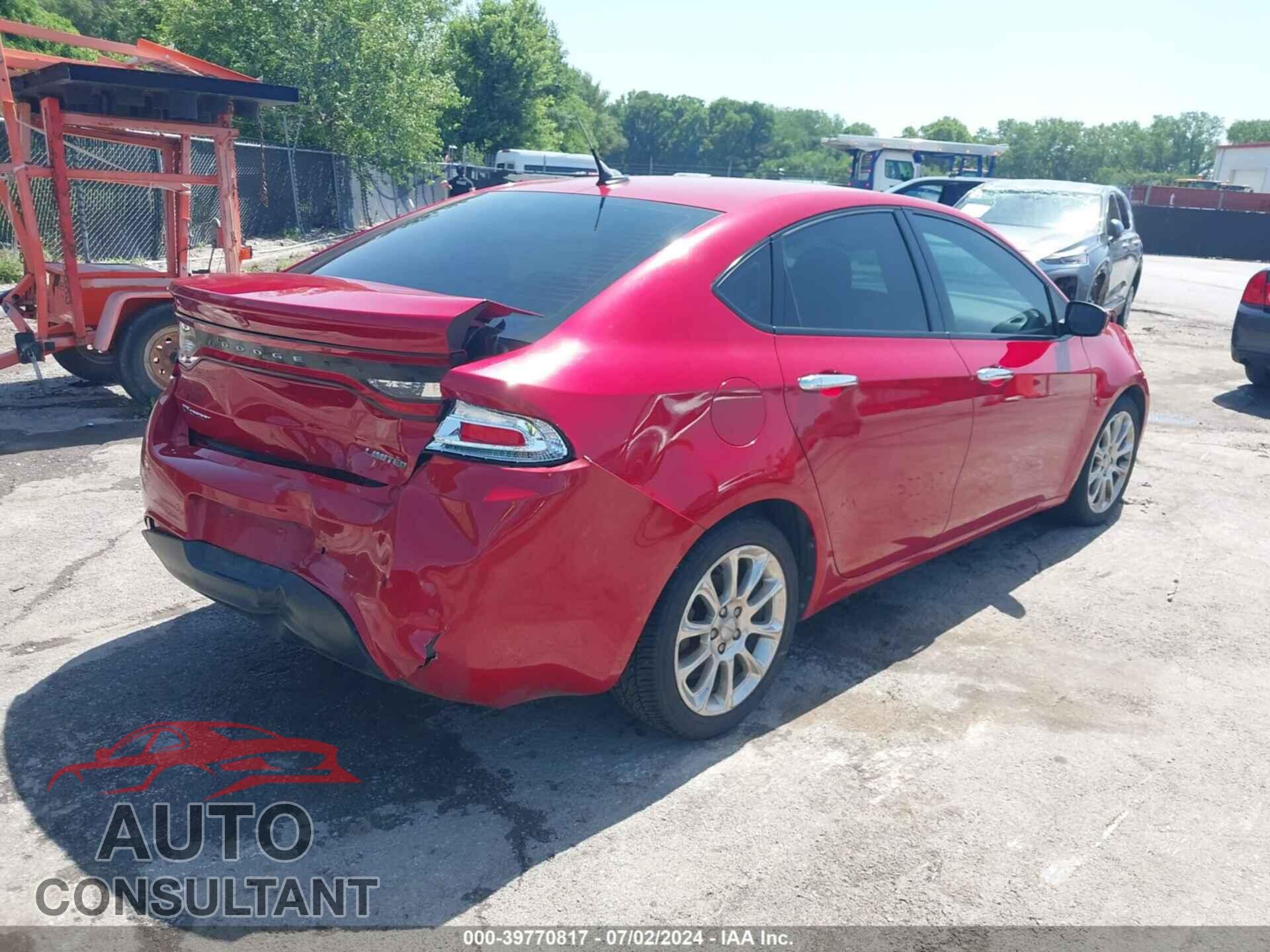 DODGE DART 2013 - 1C3CDFCA5DD132909
