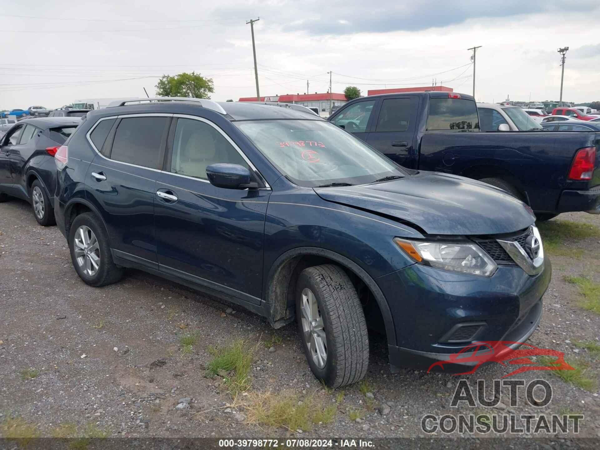 NISSAN ROGUE 2016 - KNMAT2MV5GP693520