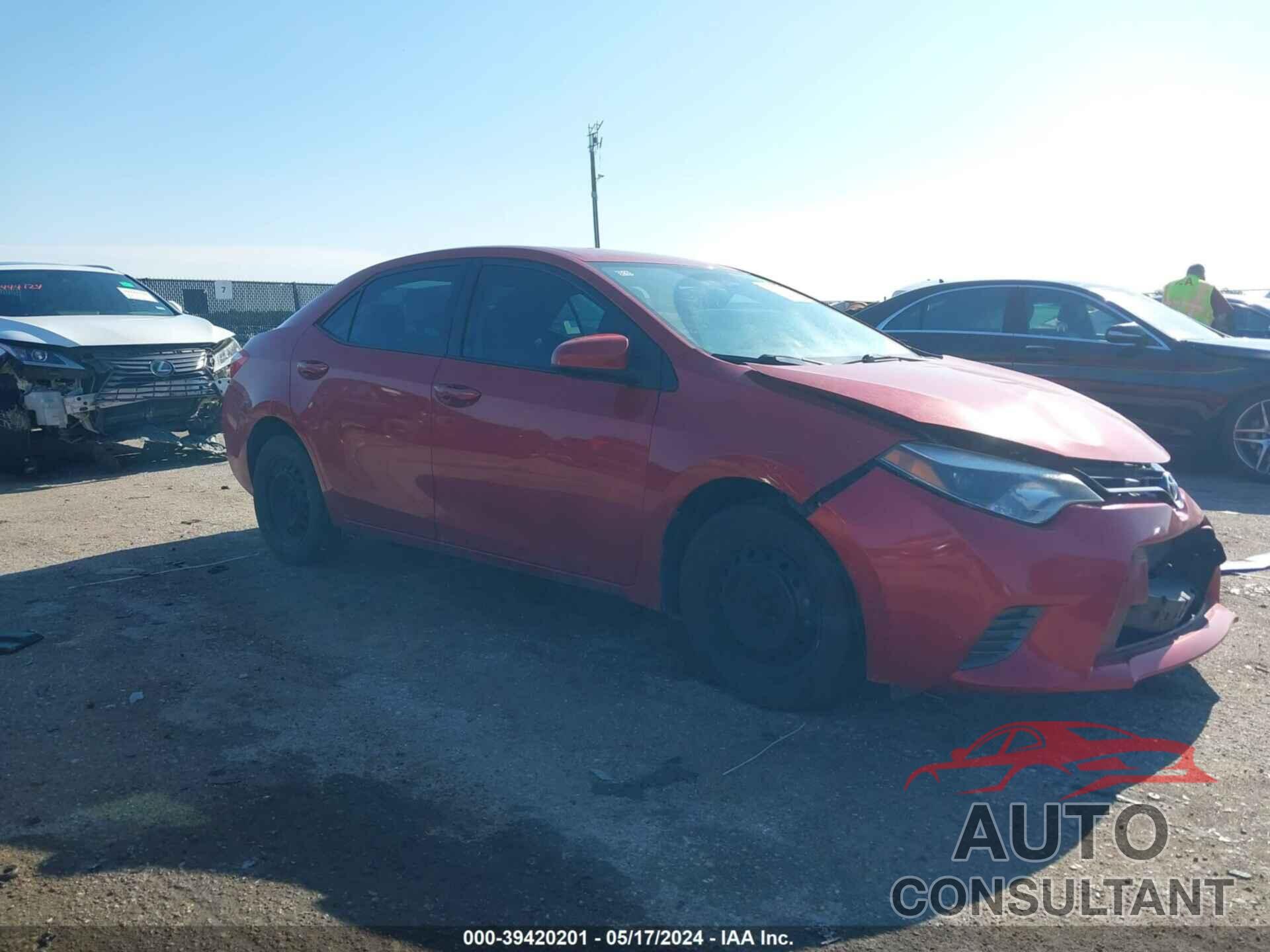 TOYOTA COROLLA 2016 - 5YFBURHE3GP438304