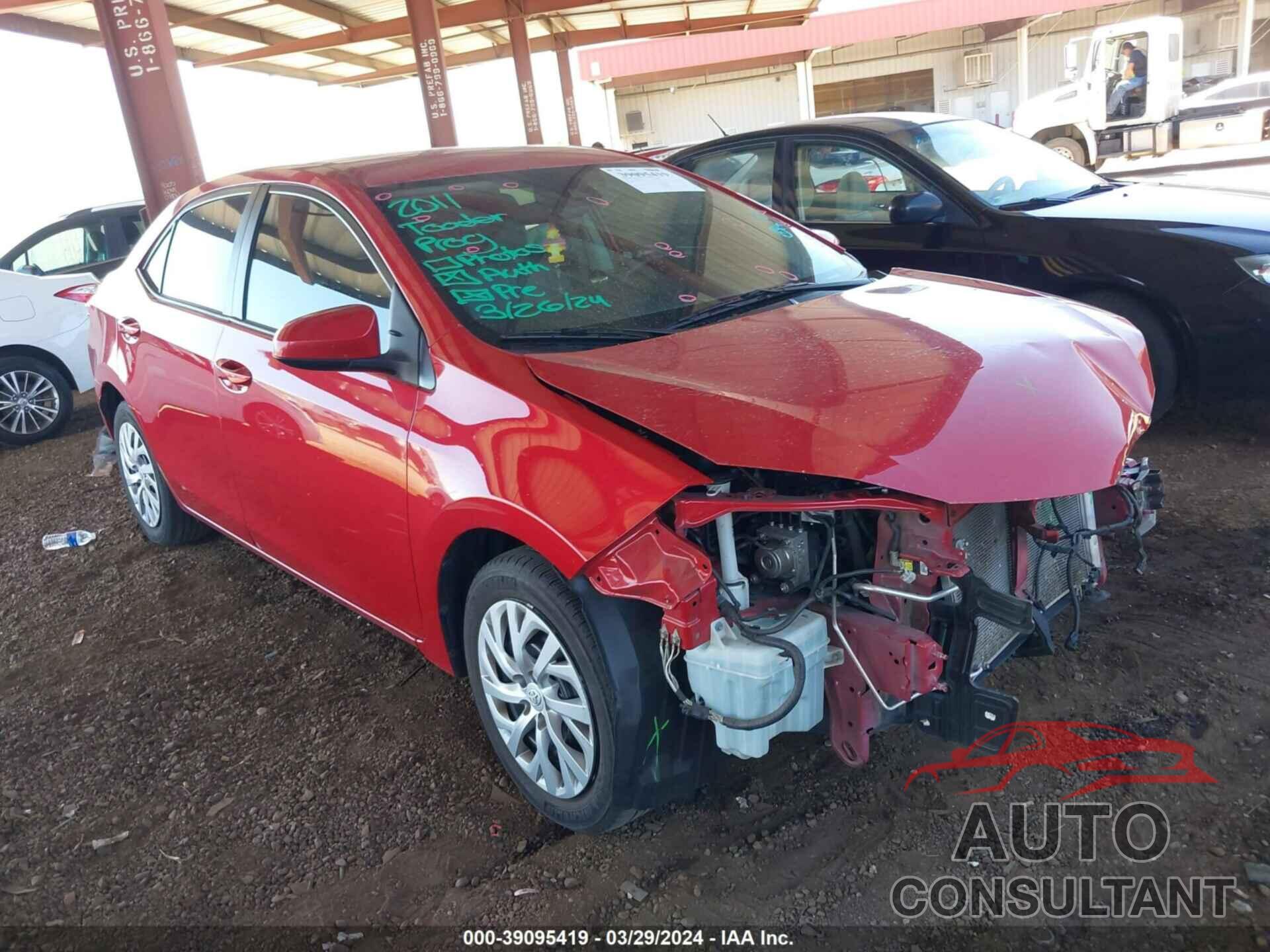 TOYOTA COROLLA 2017 - 2T1BURHE1HC781520