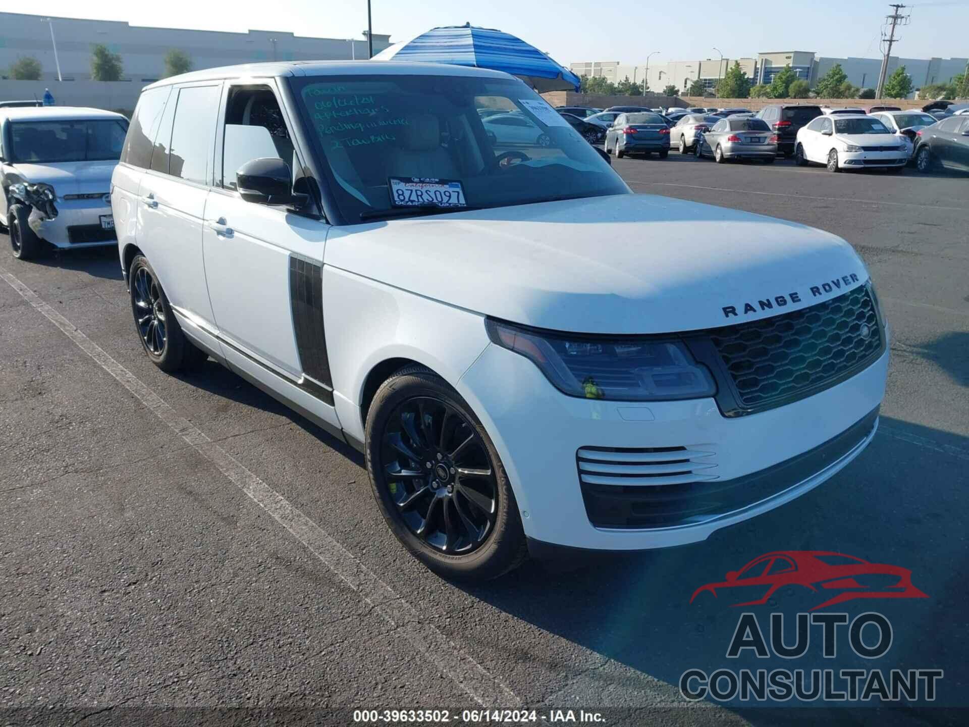 LAND ROVER RANGE ROVER 2018 - SALGS2SV3JA510554