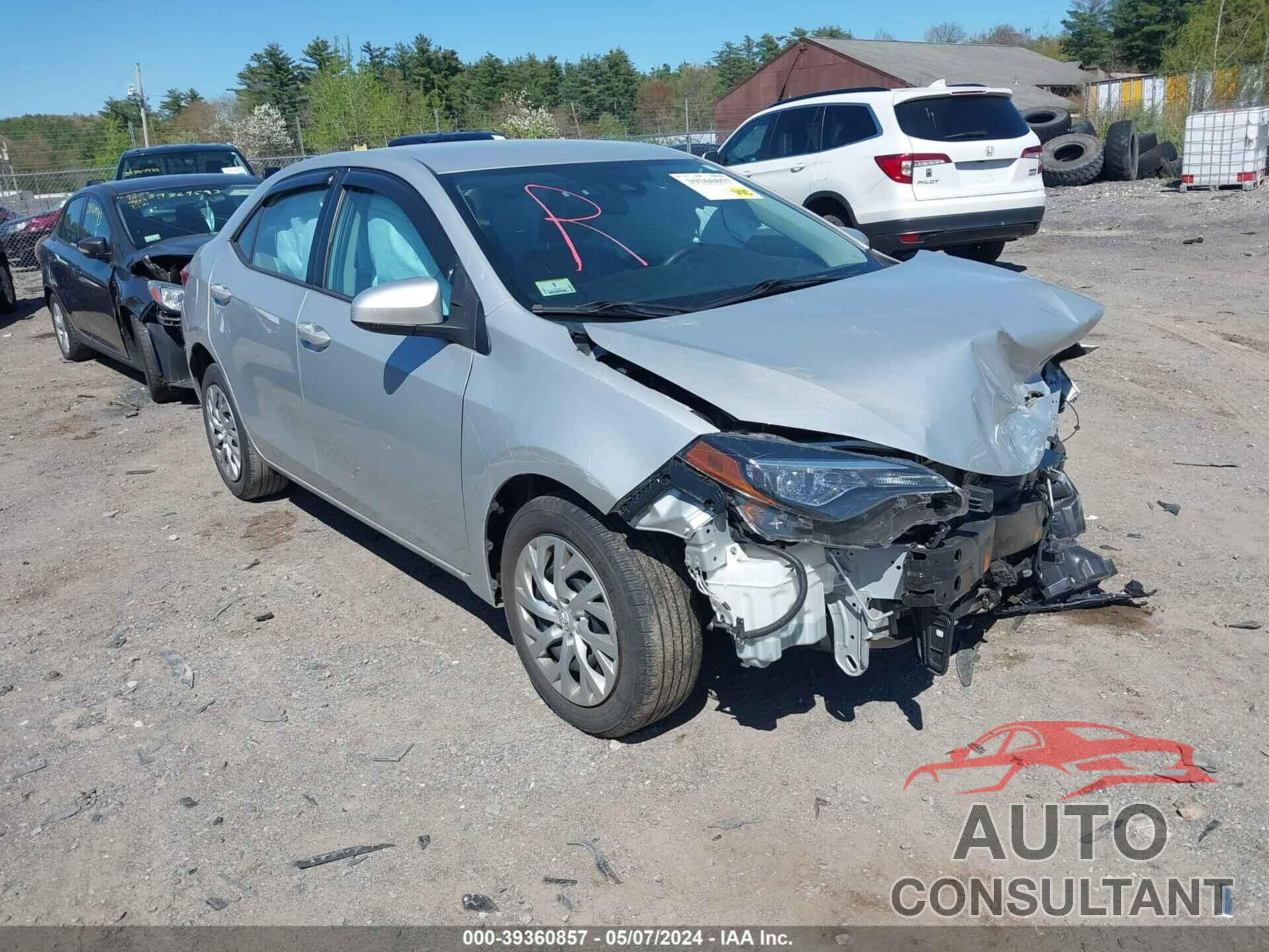 TOYOTA COROLLA 2018 - 2T1BURHE6JC010959