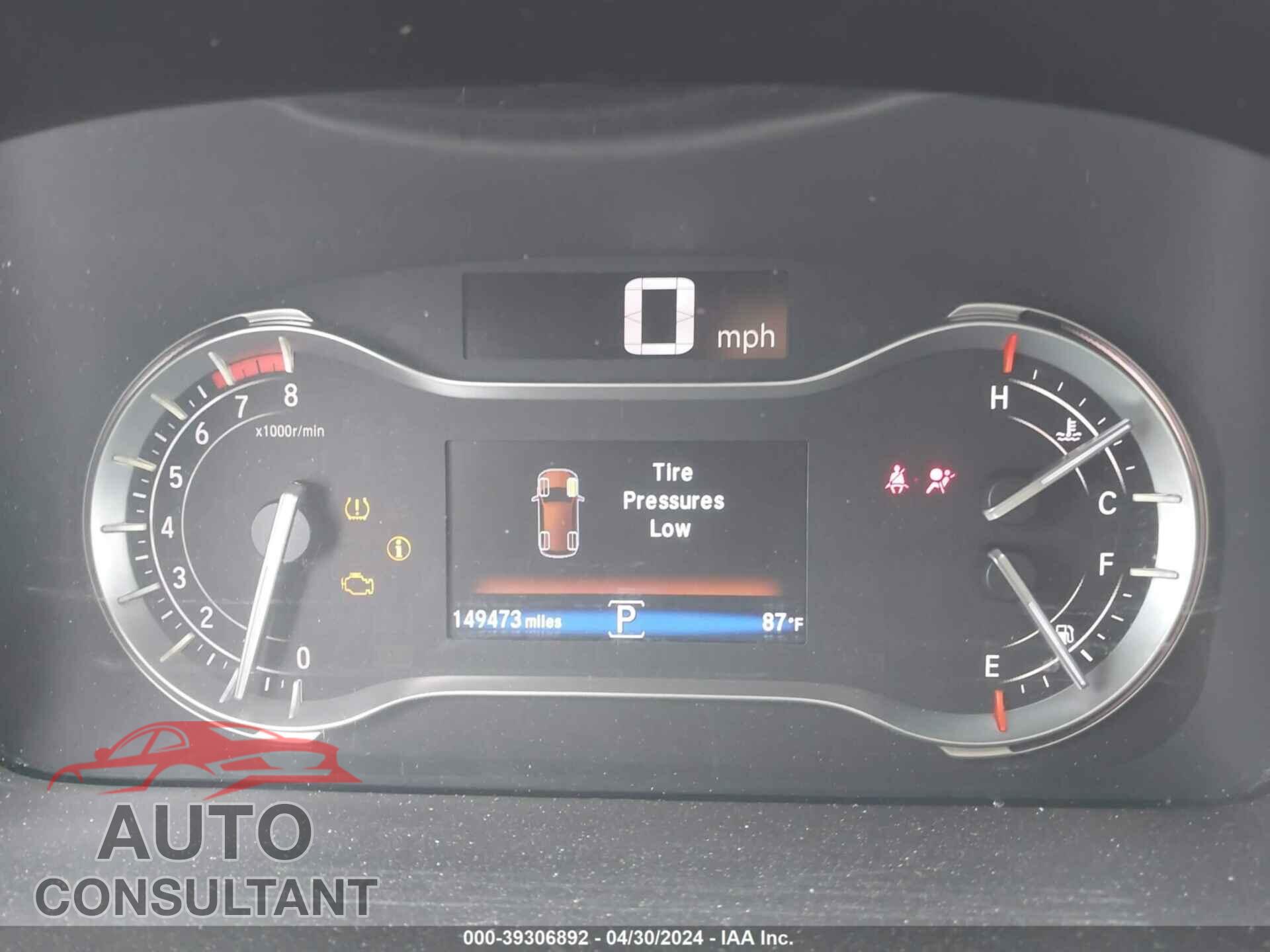 HONDA PILOT 2016 - 5FNYF5H75GB016271