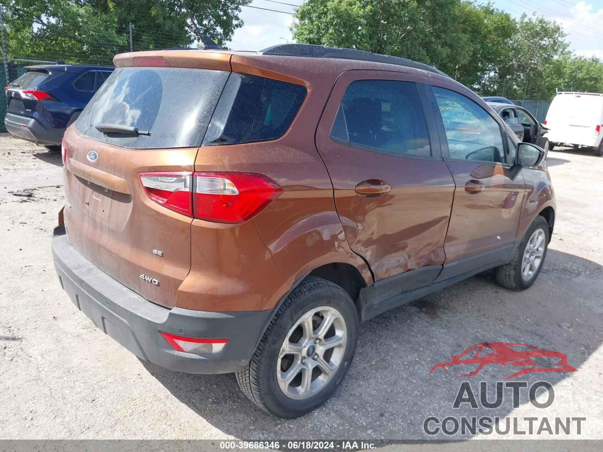 FORD ECOSPORT 2020 - MAJ6S3GL4LC346003