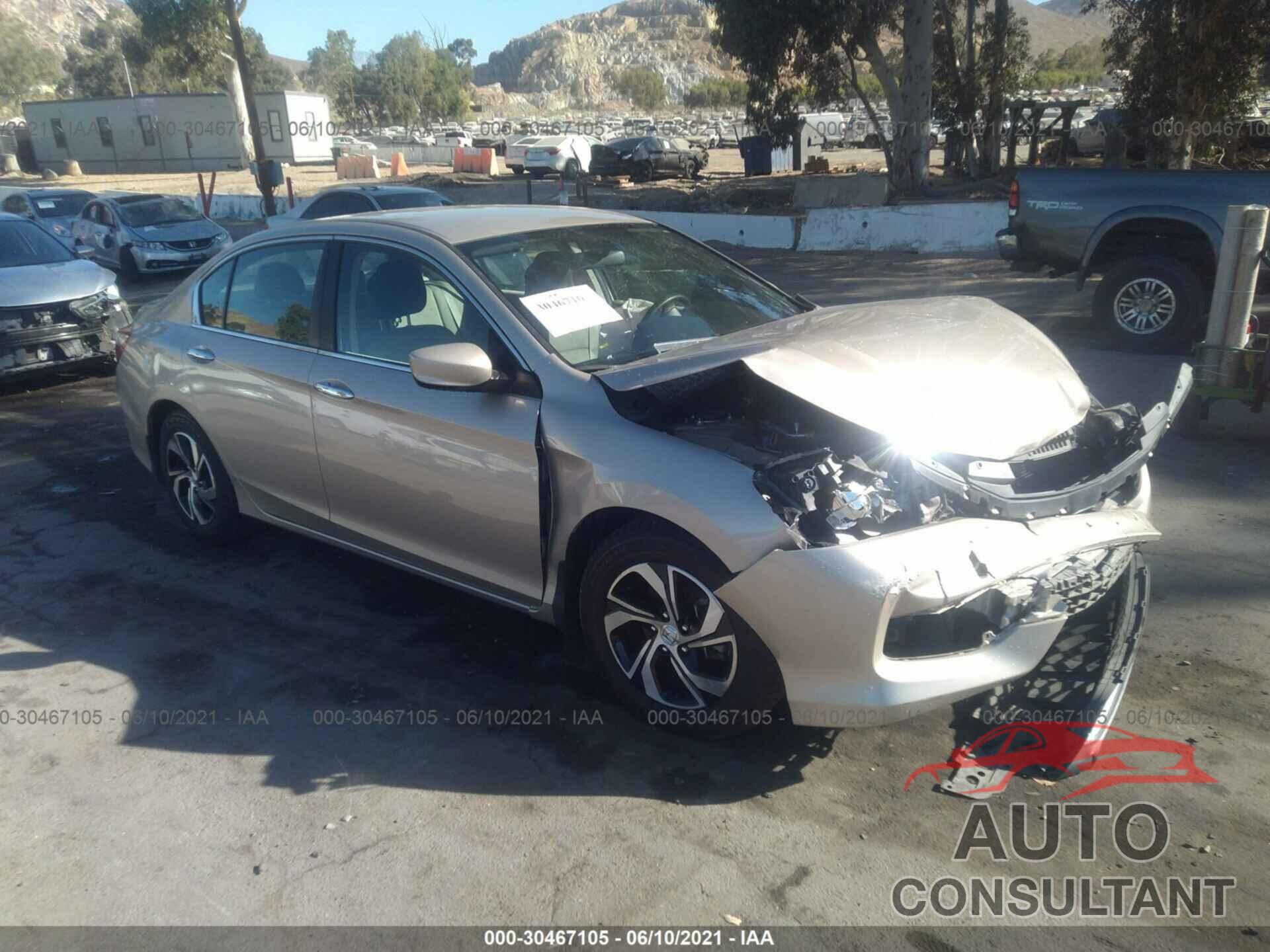 HONDA ACCORD SEDAN 2016 - 1HGCR2F36GA013566