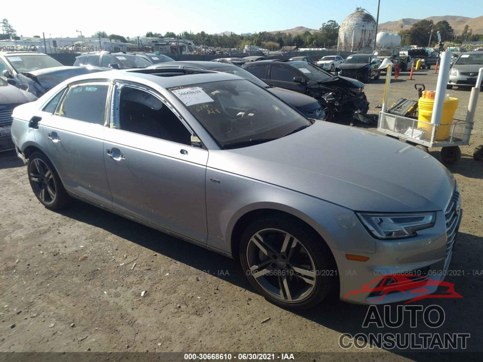 AUDI A4 2018 - WAUENAF40JA064913