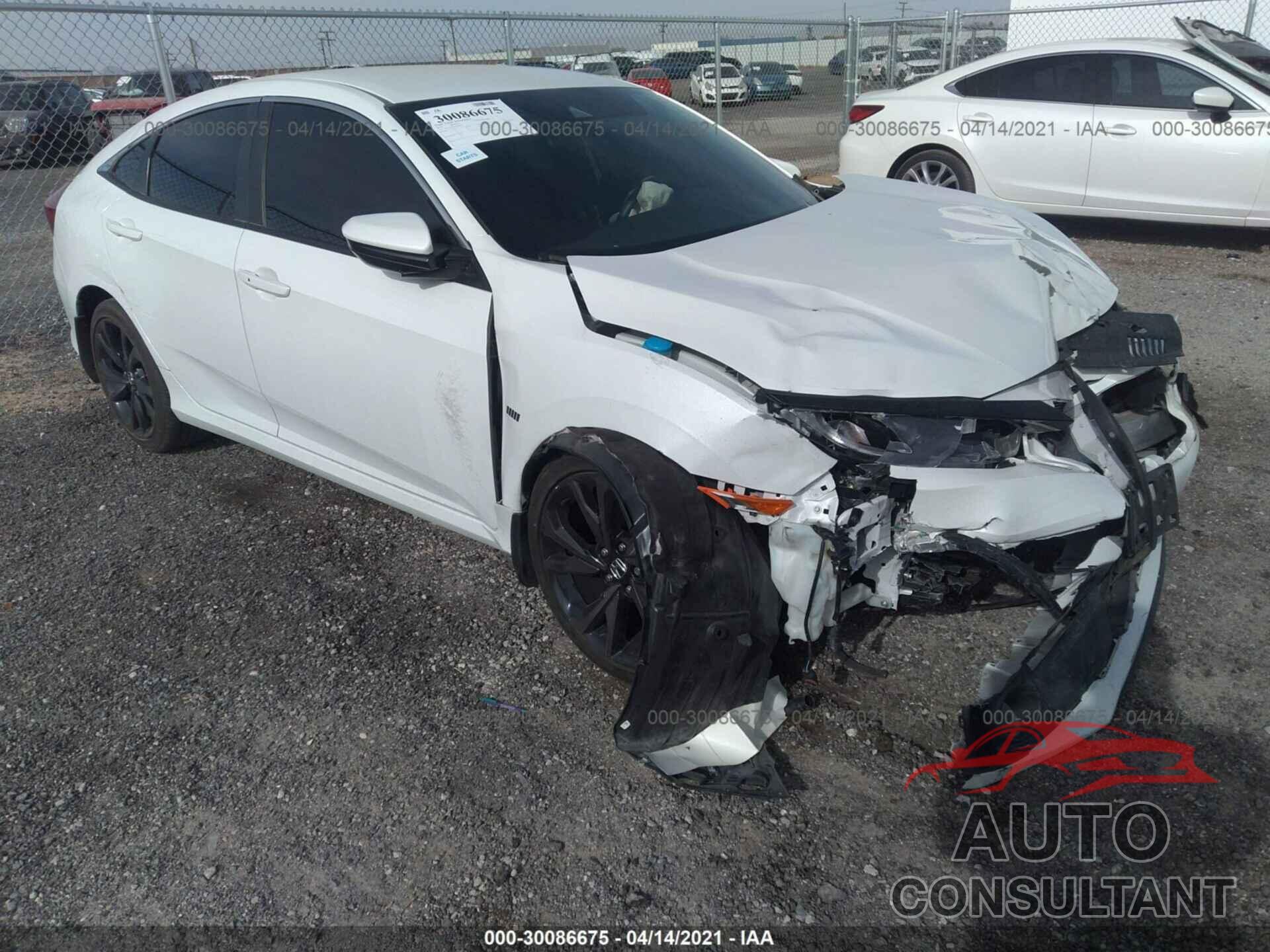 HONDA CIVIC SEDAN 2019 - 2HGFC2F86KH504367