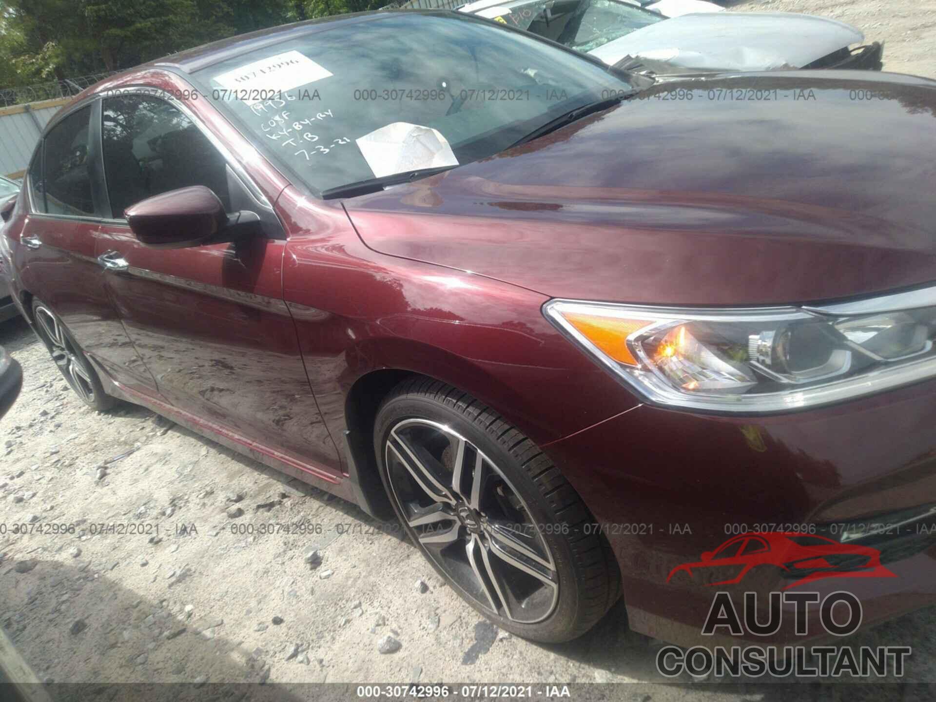 HONDA ACCORD SEDAN 2016 - 1HGCR2F56GA139718