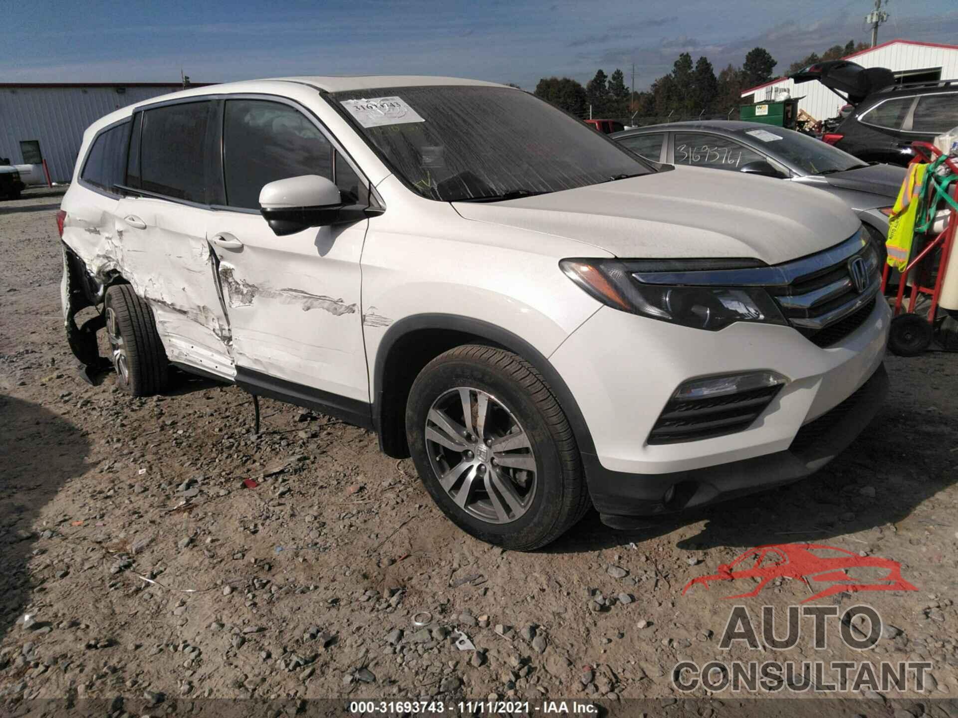 HONDA PILOT 2017 - 5FNYF5H74HB035234