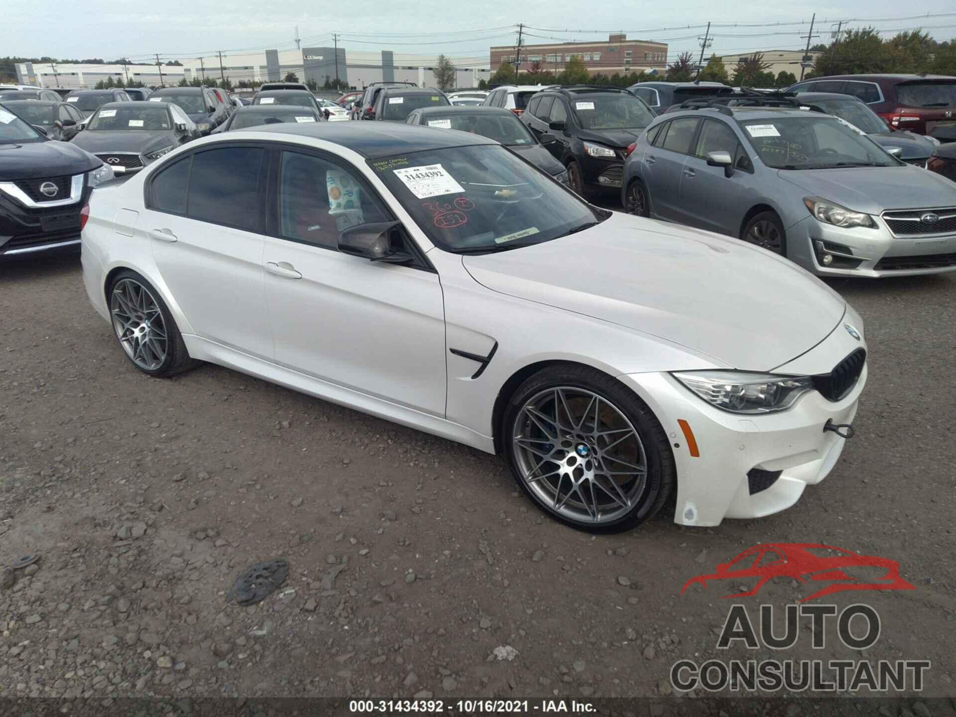 BMW M3 2017 - WBS8M9C53H5G84345