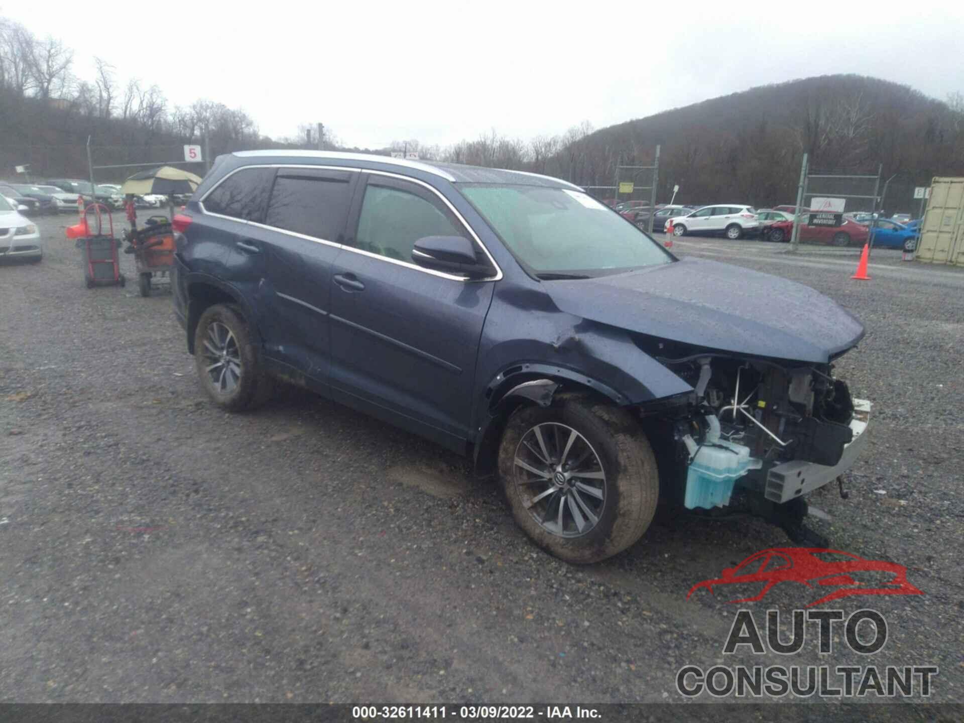 TOYOTA HIGHLANDER 2019 - 5TDJZRFH8KS731772