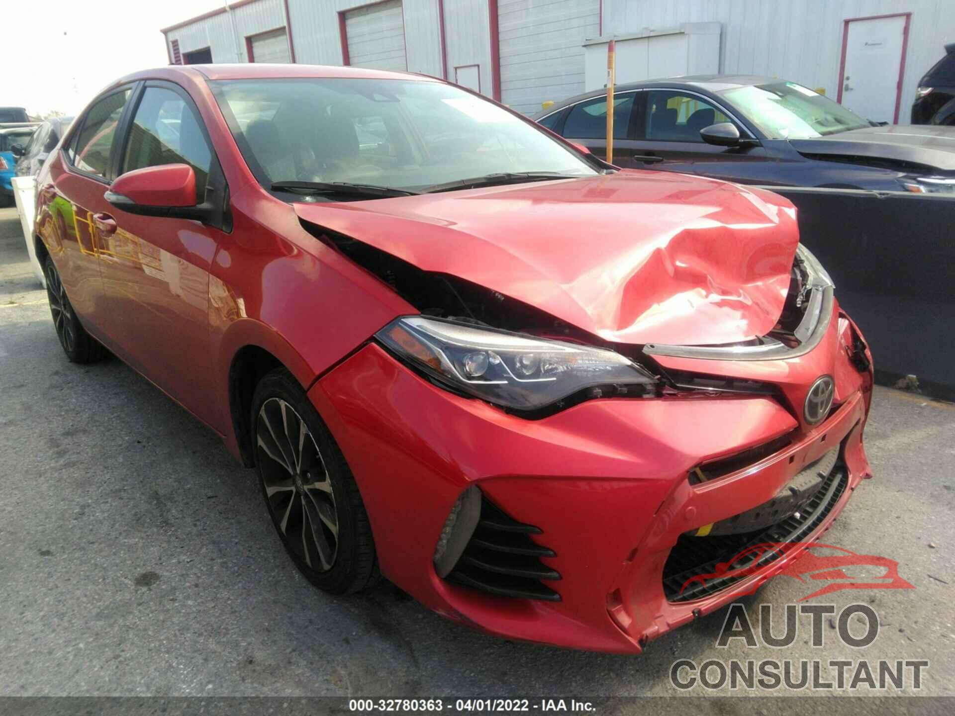 TOYOTA COROLLA 2017 - 2T1BURHE1HC929603