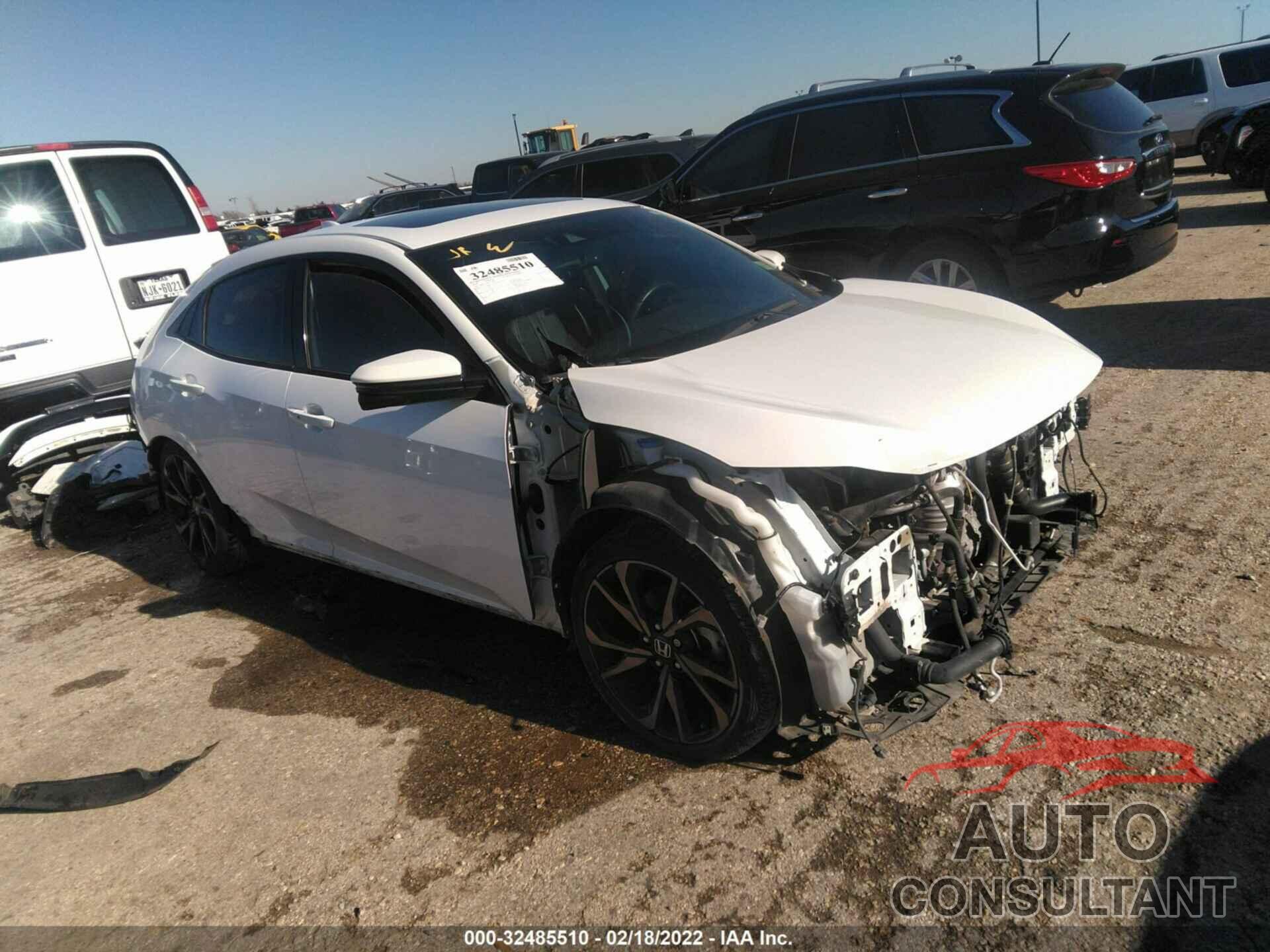HONDA CIVIC HATCHBACK 2018 - SHHFK7H96JU218624