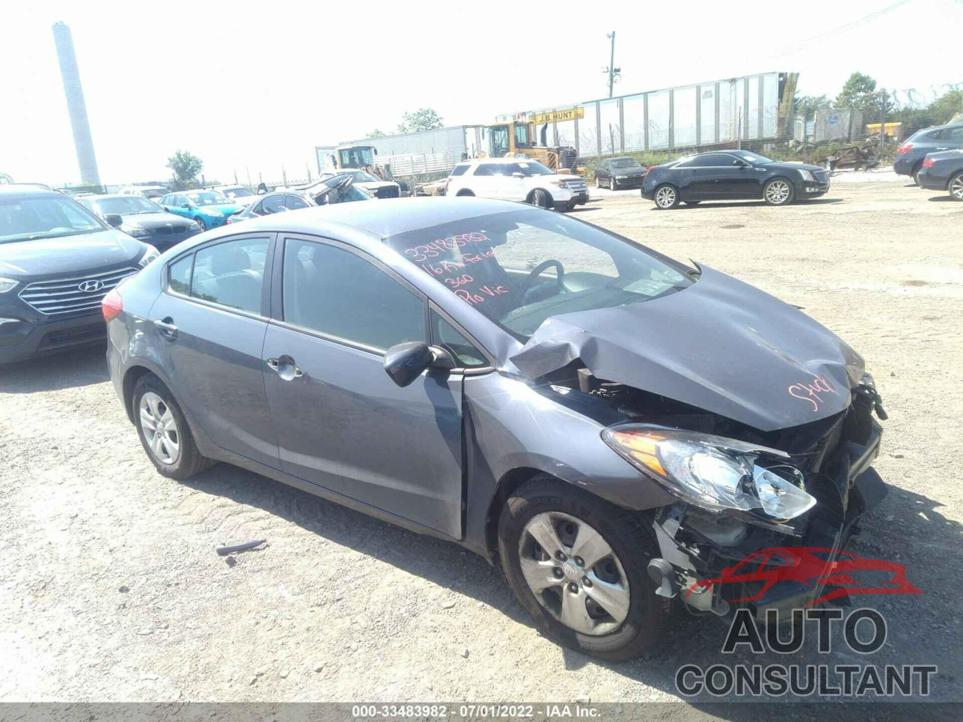 KIA FORTE 2016 - KNAFK4A67G5558856