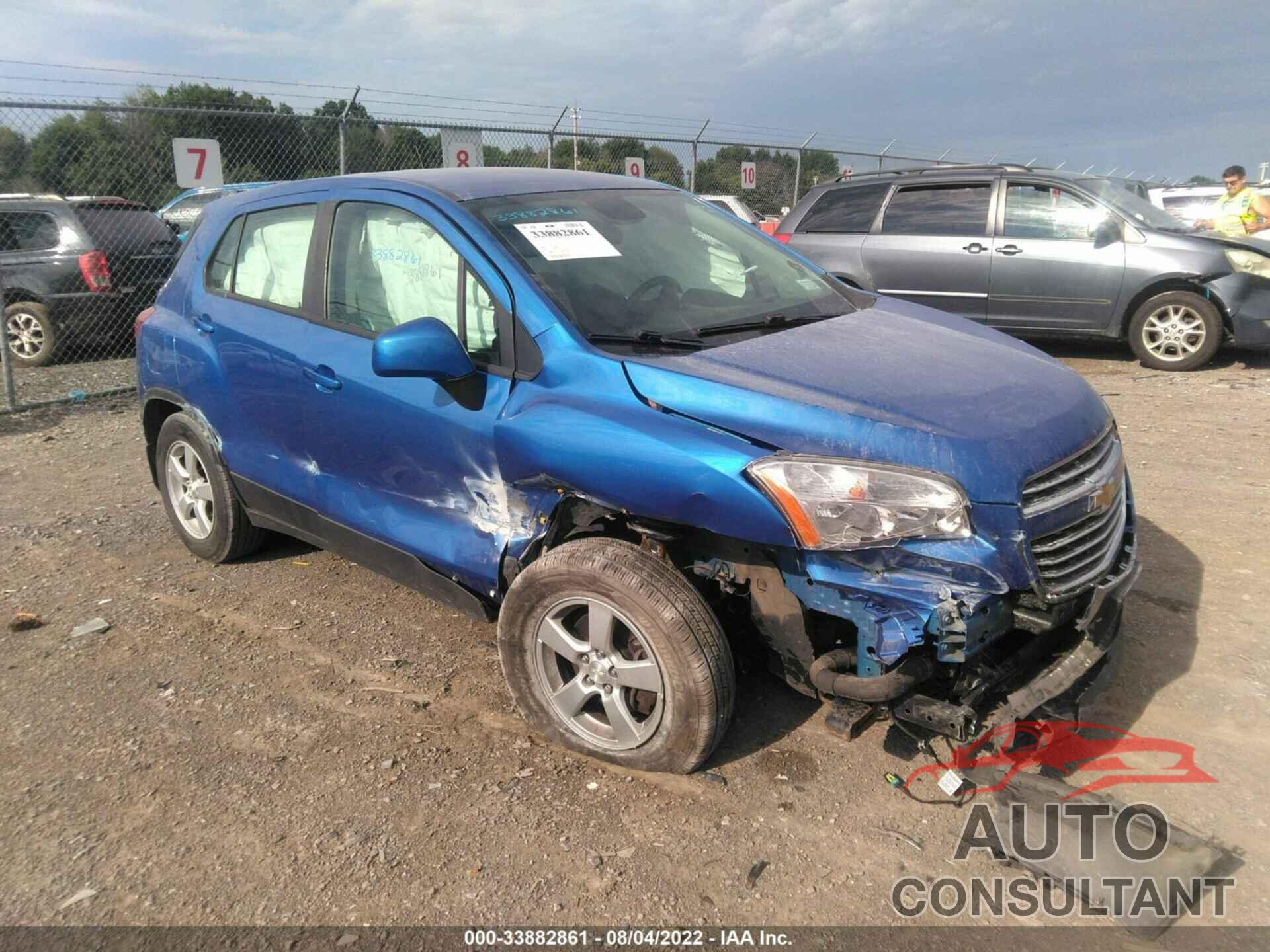 CHEVROLET TRAX 2016 - KL7CJNSB6GB535707