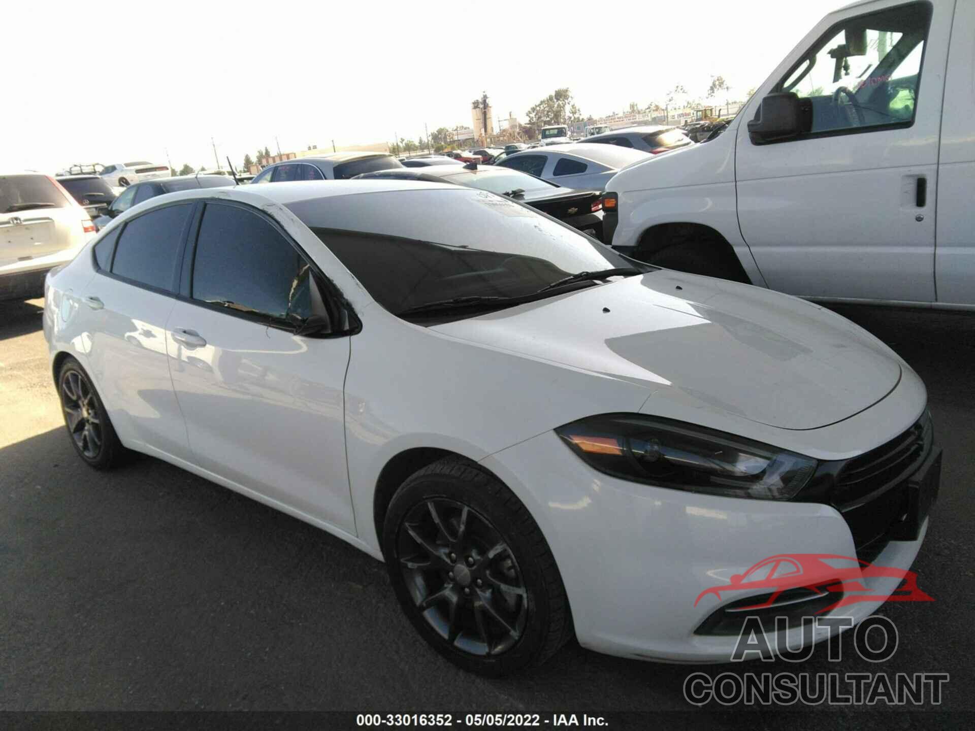 DODGE DART 2016 - 1C3CDFAA4GD591873