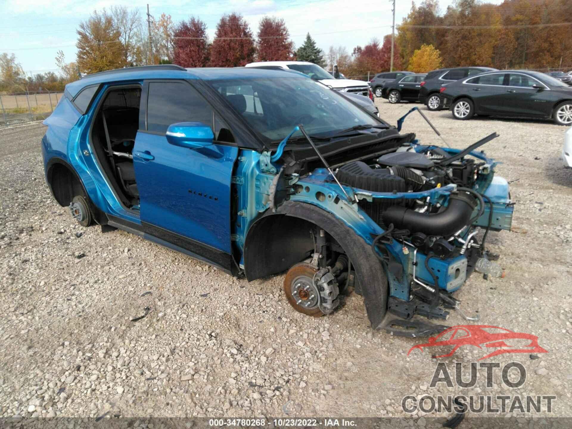 CHEVROLET BLAZER 2021 - 3GNKBERS4MS508403