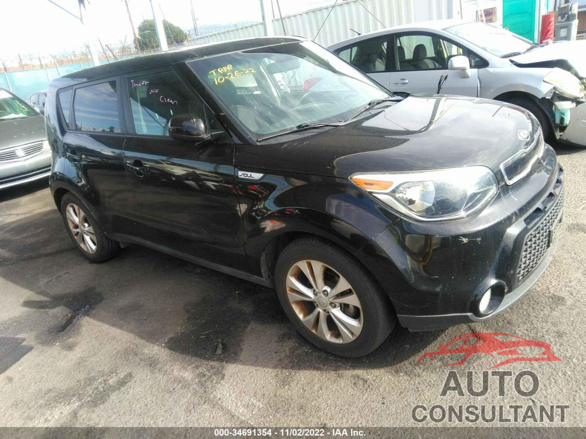 KIA SOUL 2016 - KNDJP3A50G7241909