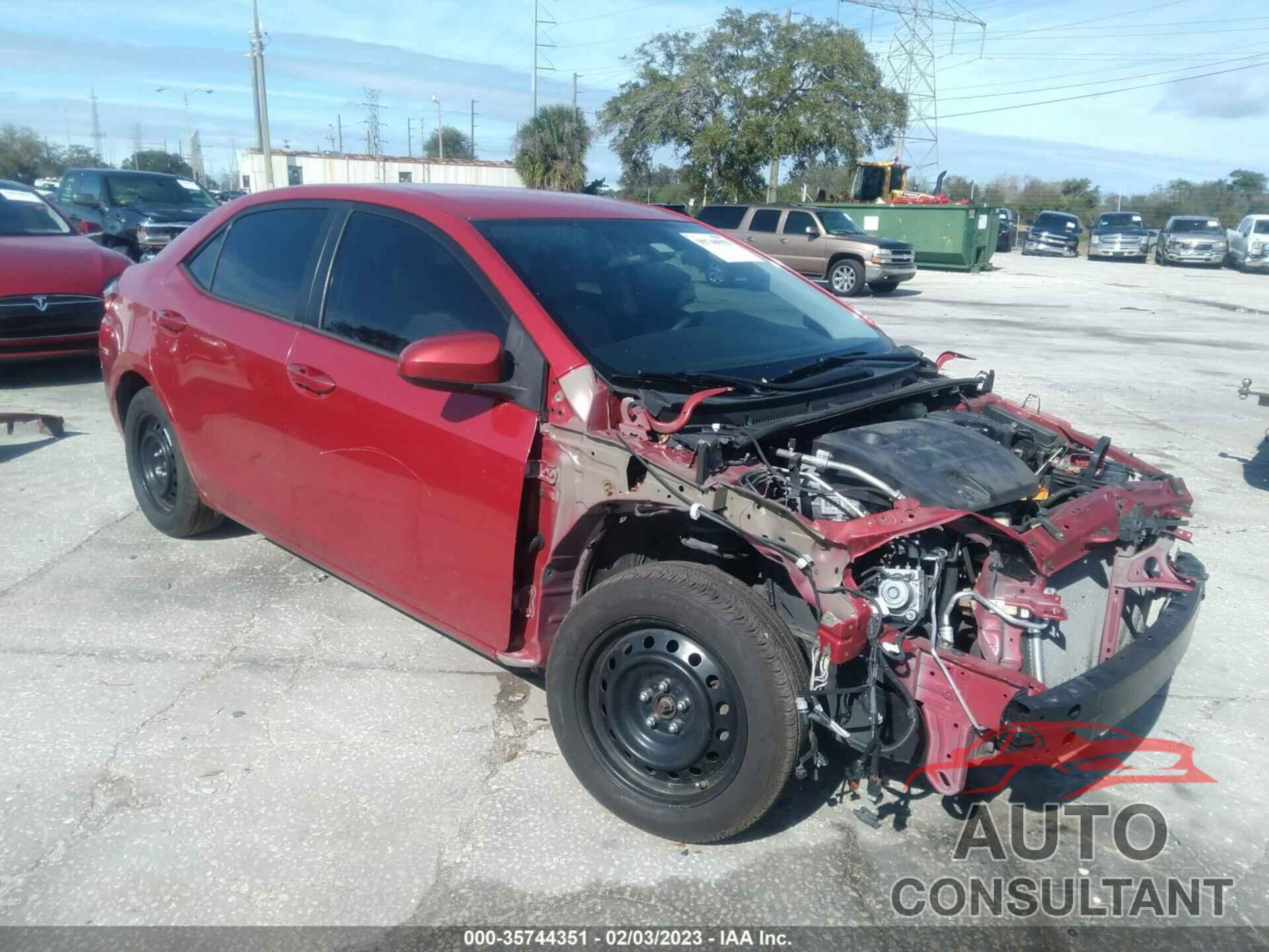 TOYOTA COROLLA 2016 - 2T1BURHE7GC594376