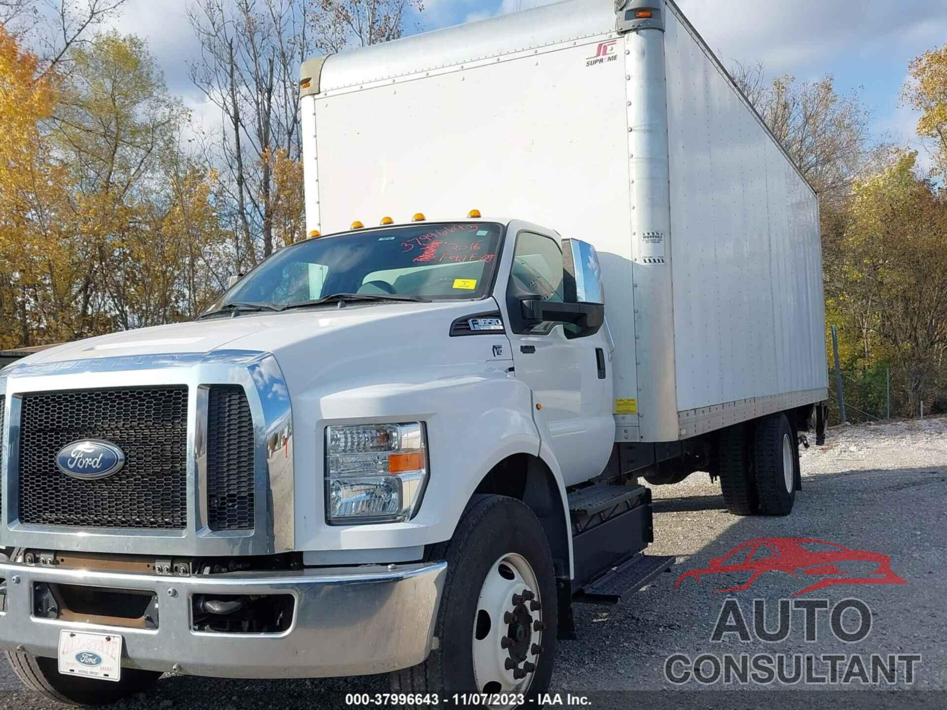 FORD F-650 GAS 2016 - 1FDNF6AY8GDA04498