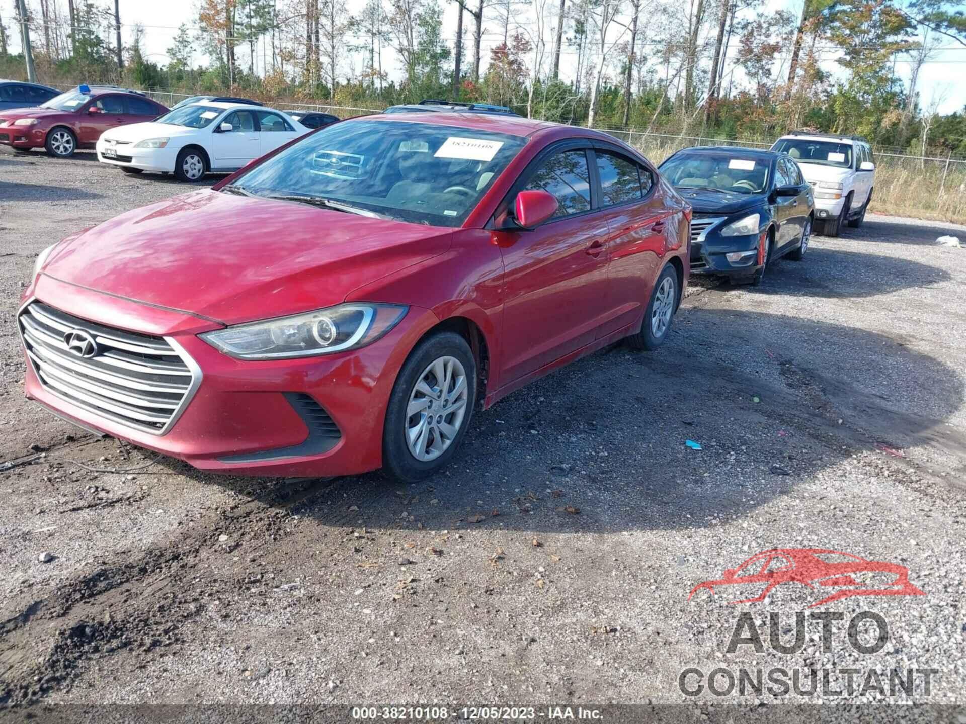 HYUNDAI ELANTRA 2017 - KMHD74LF3HU103837