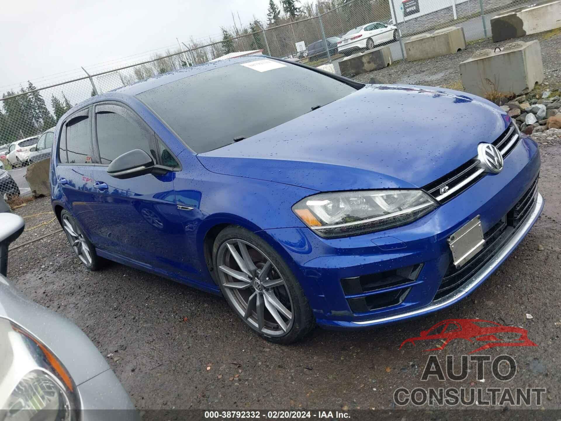 VOLKSWAGEN GOLF R 2017 - WVWVF7AU1HW018157