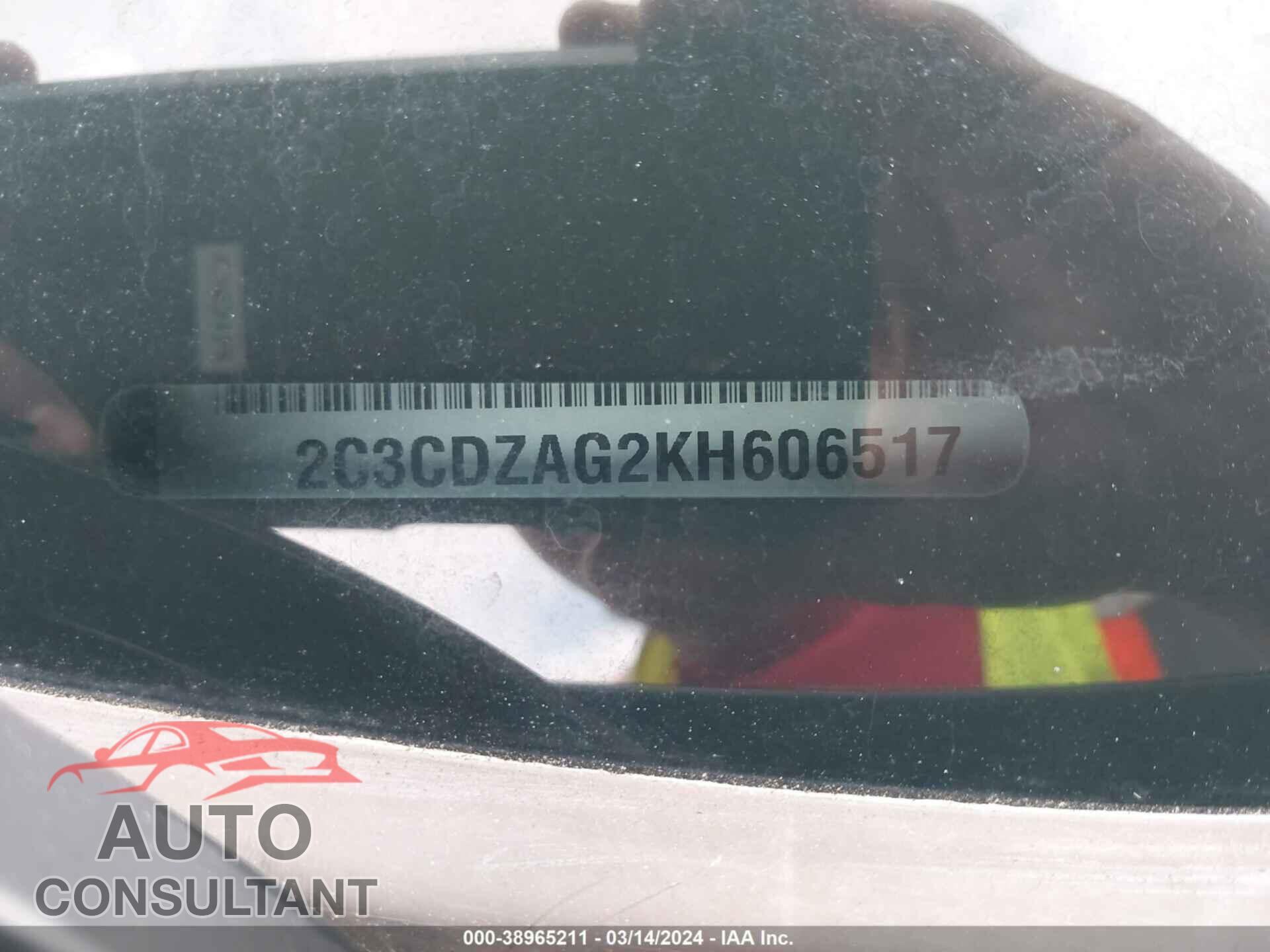 DODGE CHALLENGER 2019 - 2C3CDZAG2KH606517
