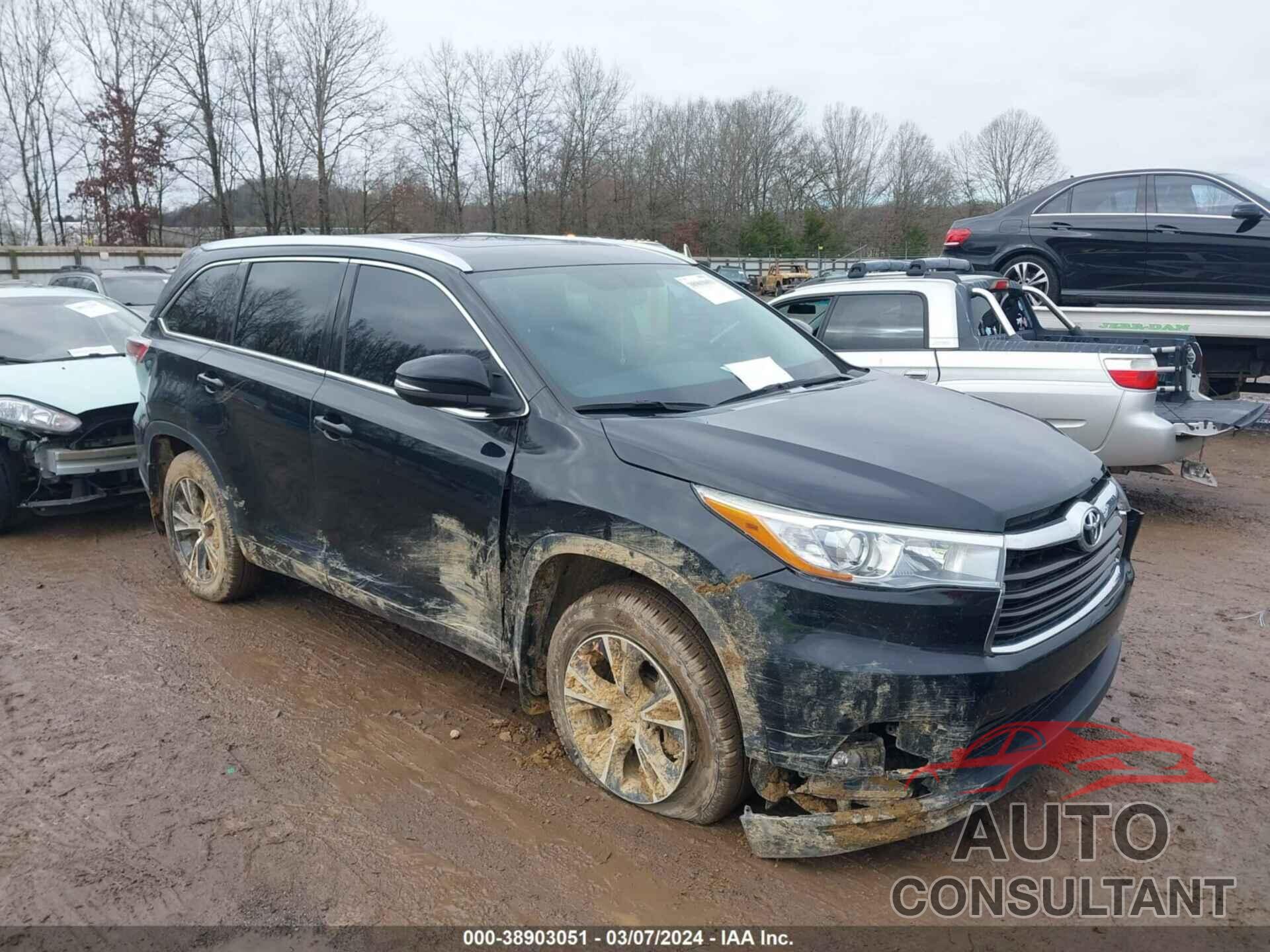 TOYOTA HIGHLANDER 2016 - 5TDJKRFH6GS309348