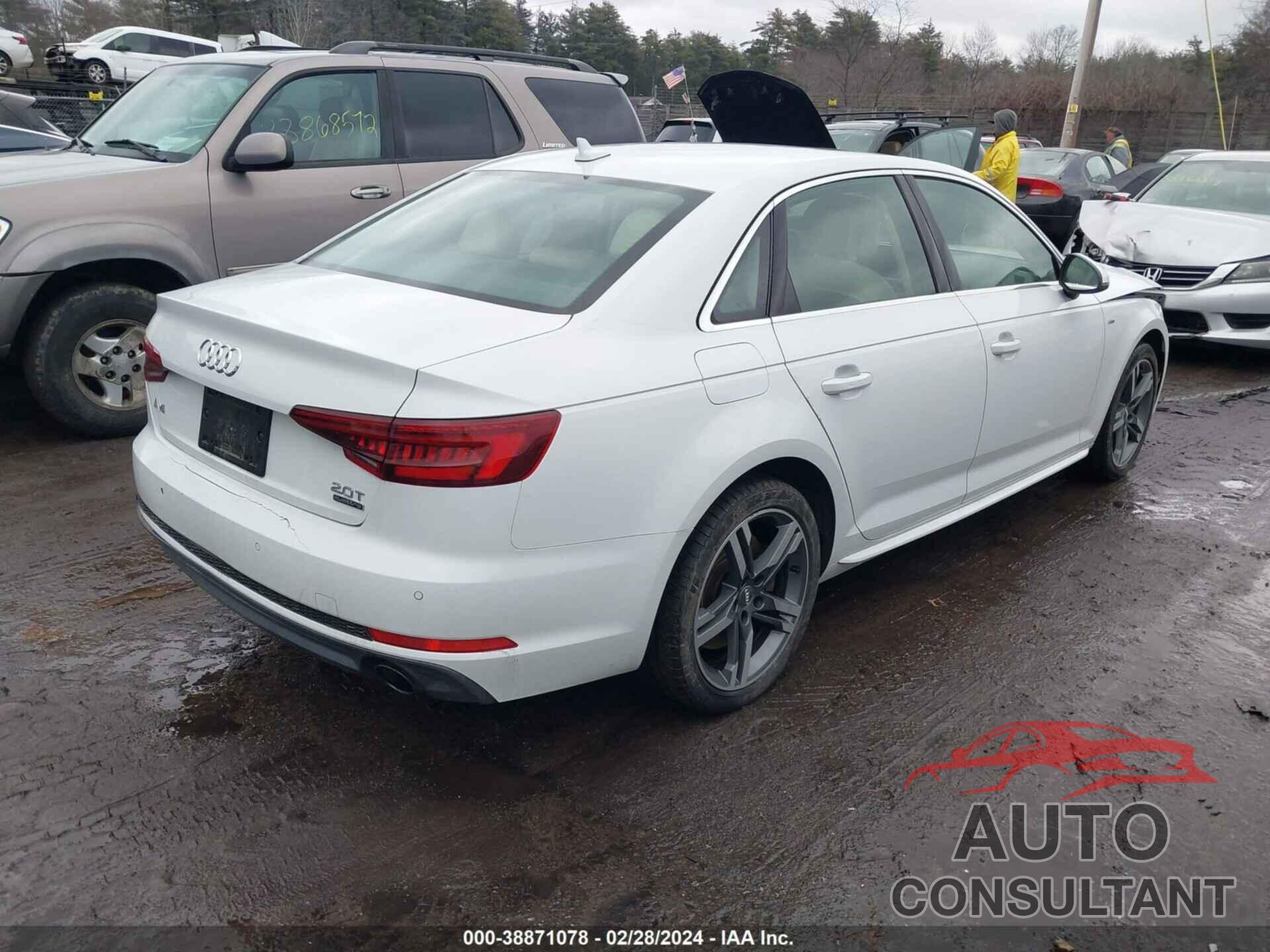 AUDI A4 2018 - WAUENAF44JN019949