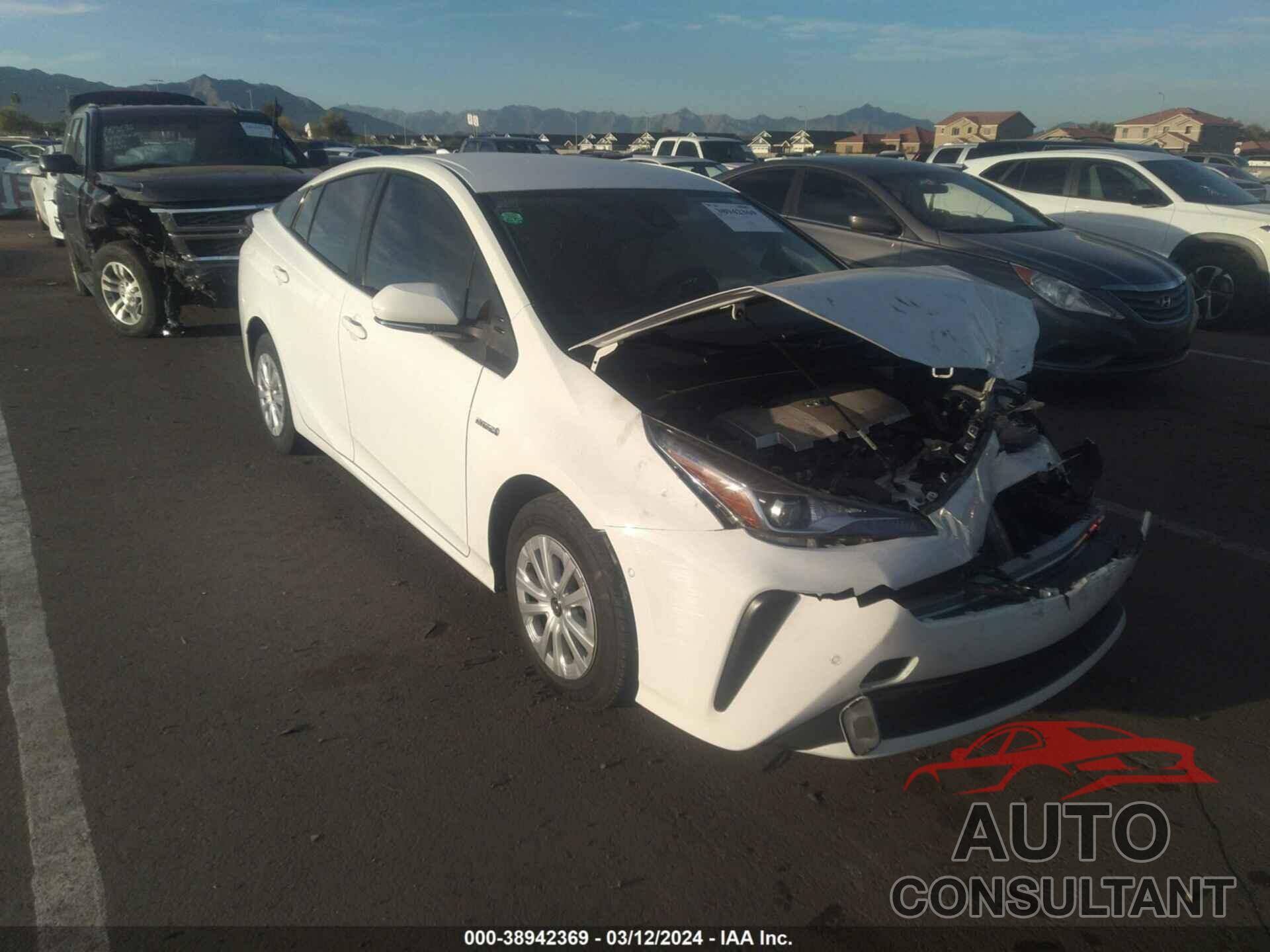 TOYOTA PRIUS 2021 - JTDKAMFU2M3149084