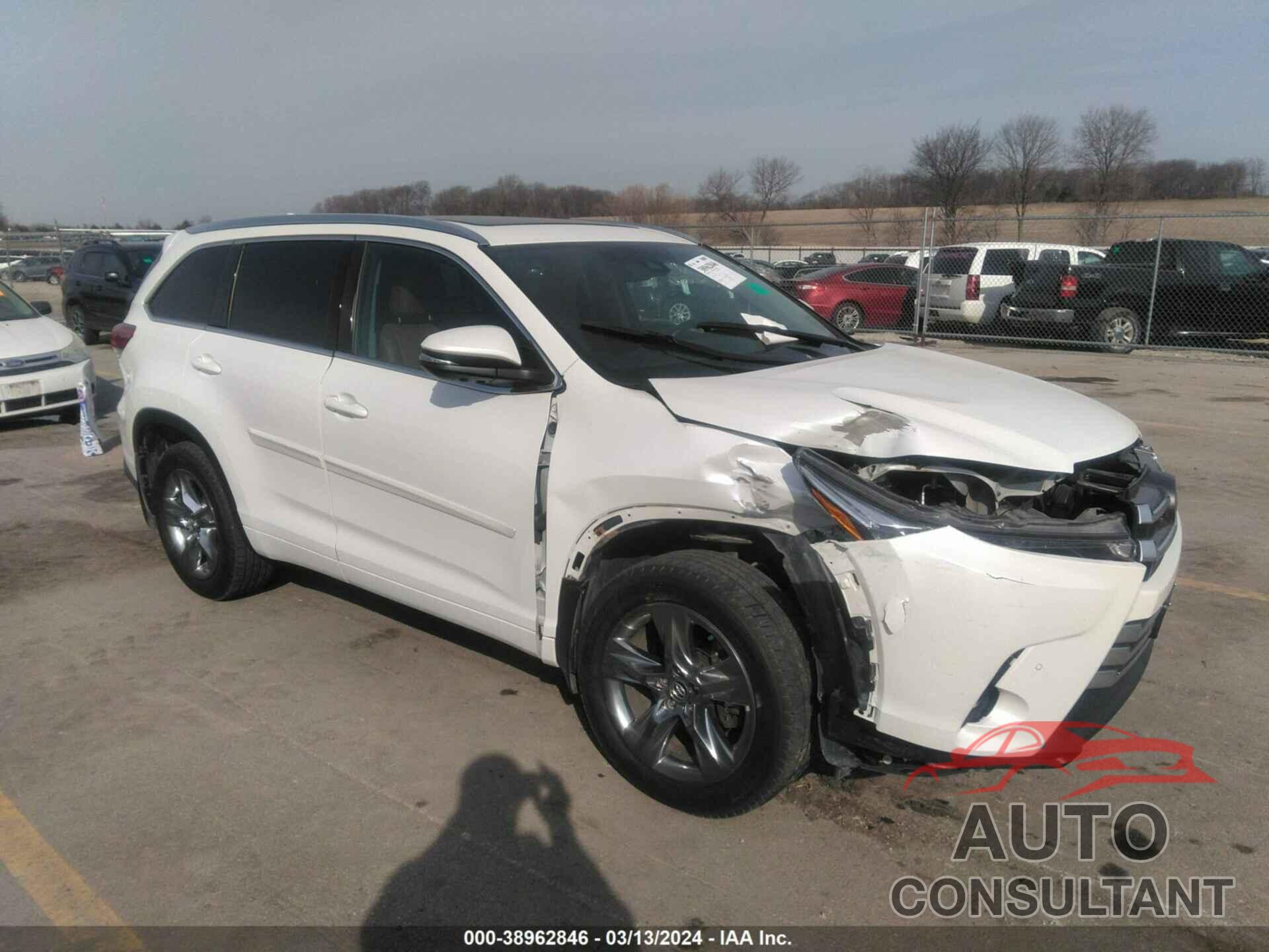 TOYOTA HIGHLANDER 2017 - 5TDDZRFH8HS386376