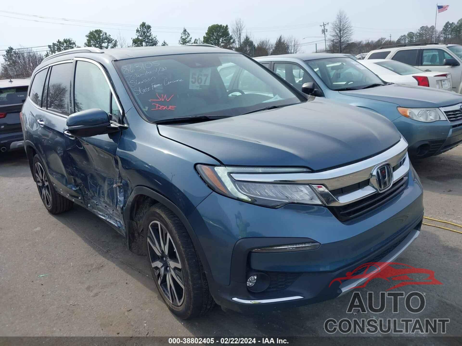 HONDA PILOT 2021 - 5FNYF5H9XMB041423