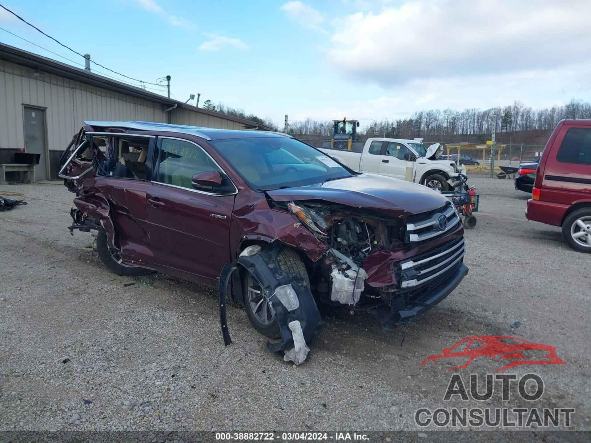 TOYOTA HIGHLANDER HYBRID 2017 - 5TDJGRFH3HS028756