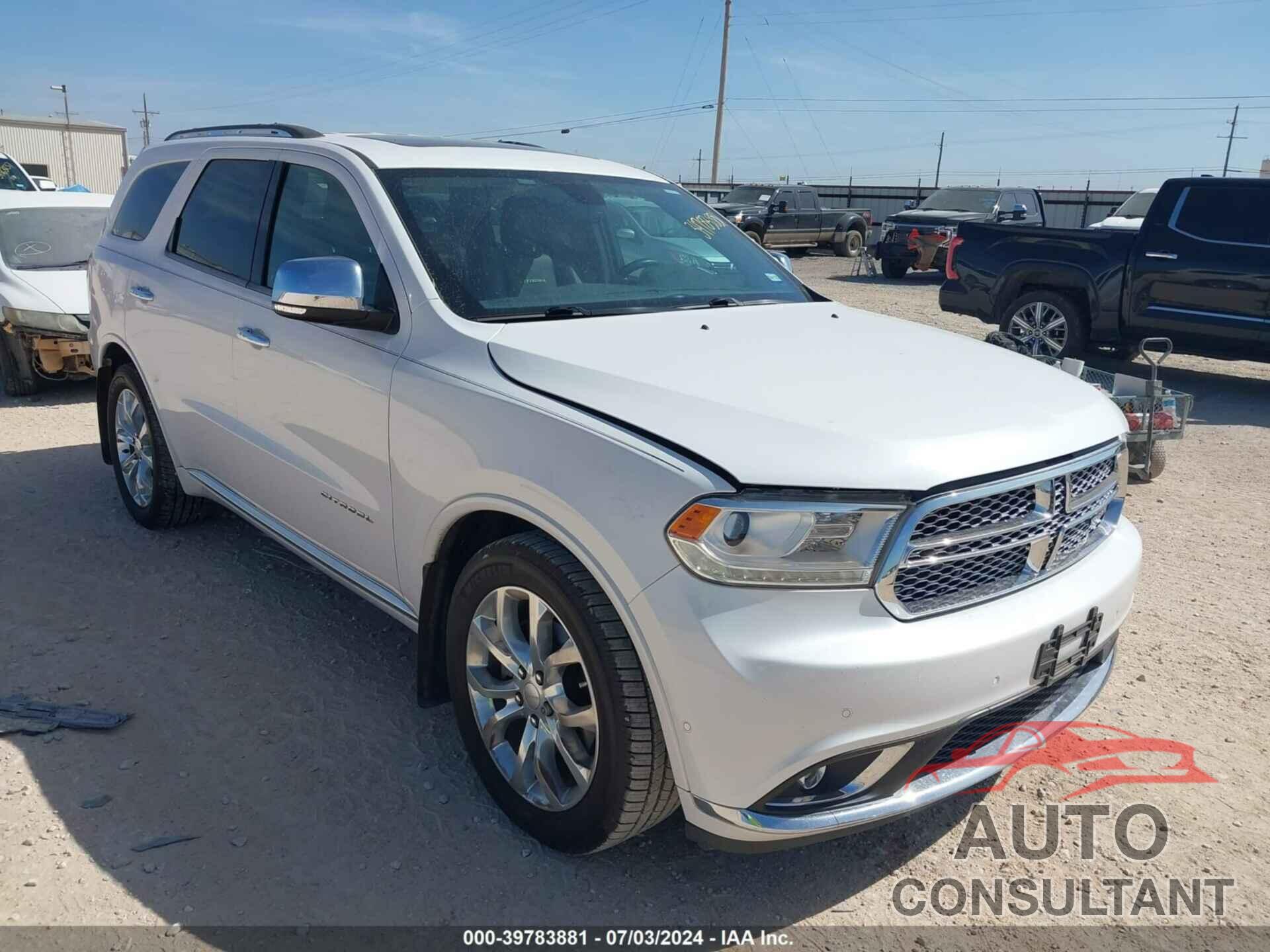 DODGE DURANGO 2018 - 1C4RDHEG4JC384770