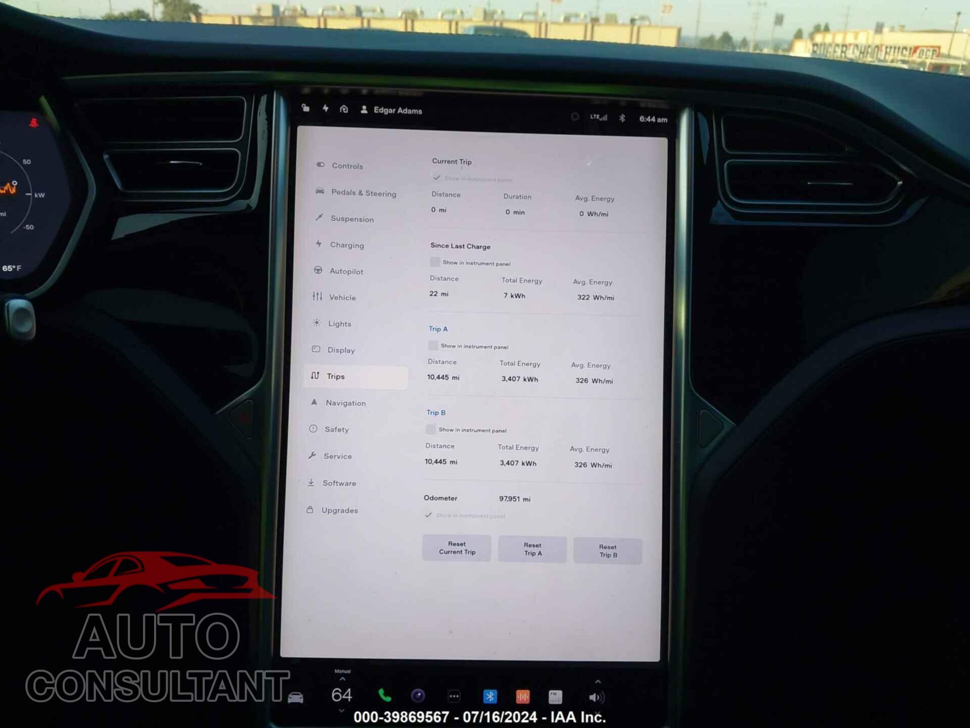 TESLA MODEL S 2017 - 5YJSA1E12HF215812