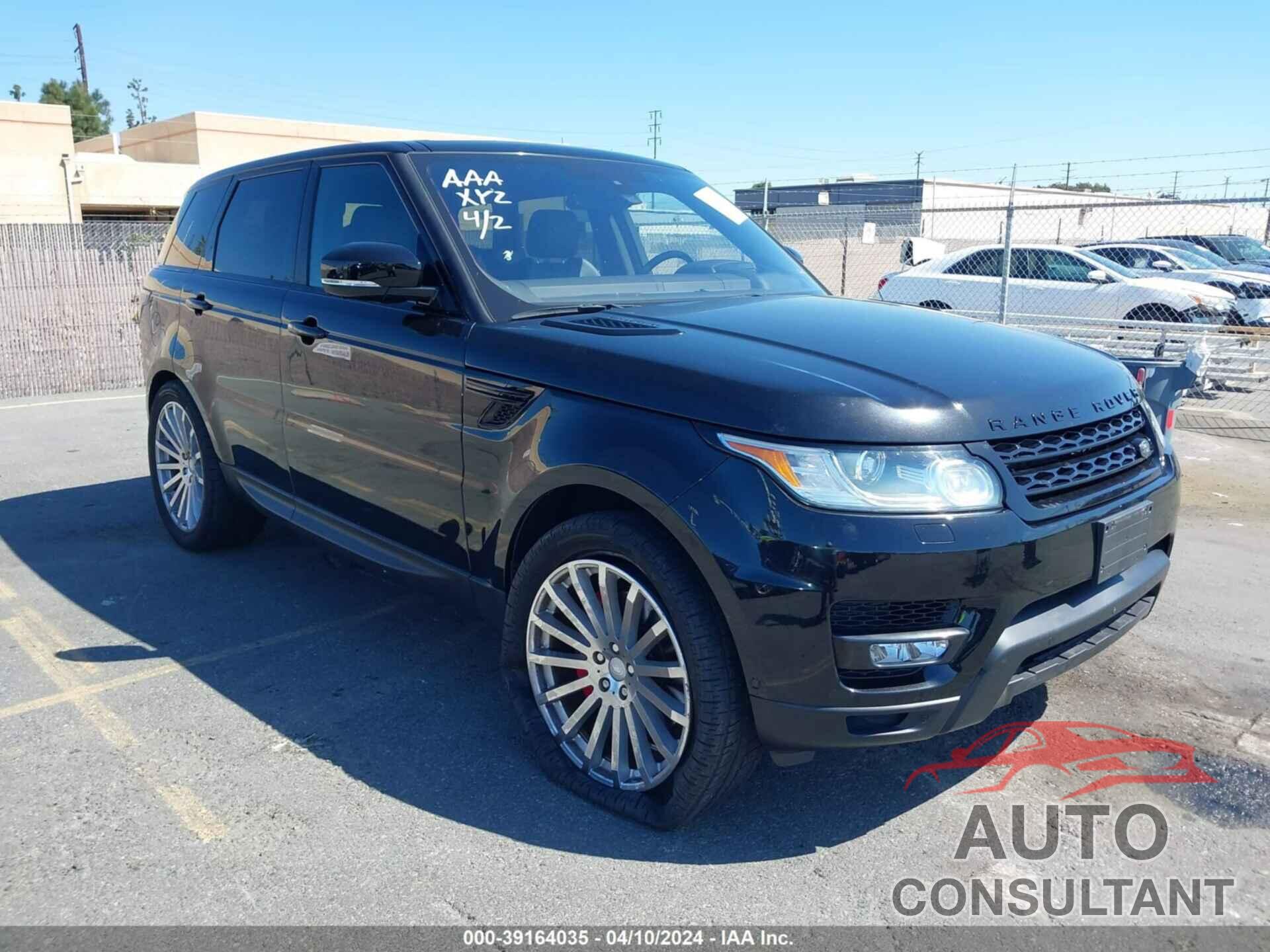 LAND ROVER RANGE ROVER SPORT 2016 - SALWR2EFXGA598460