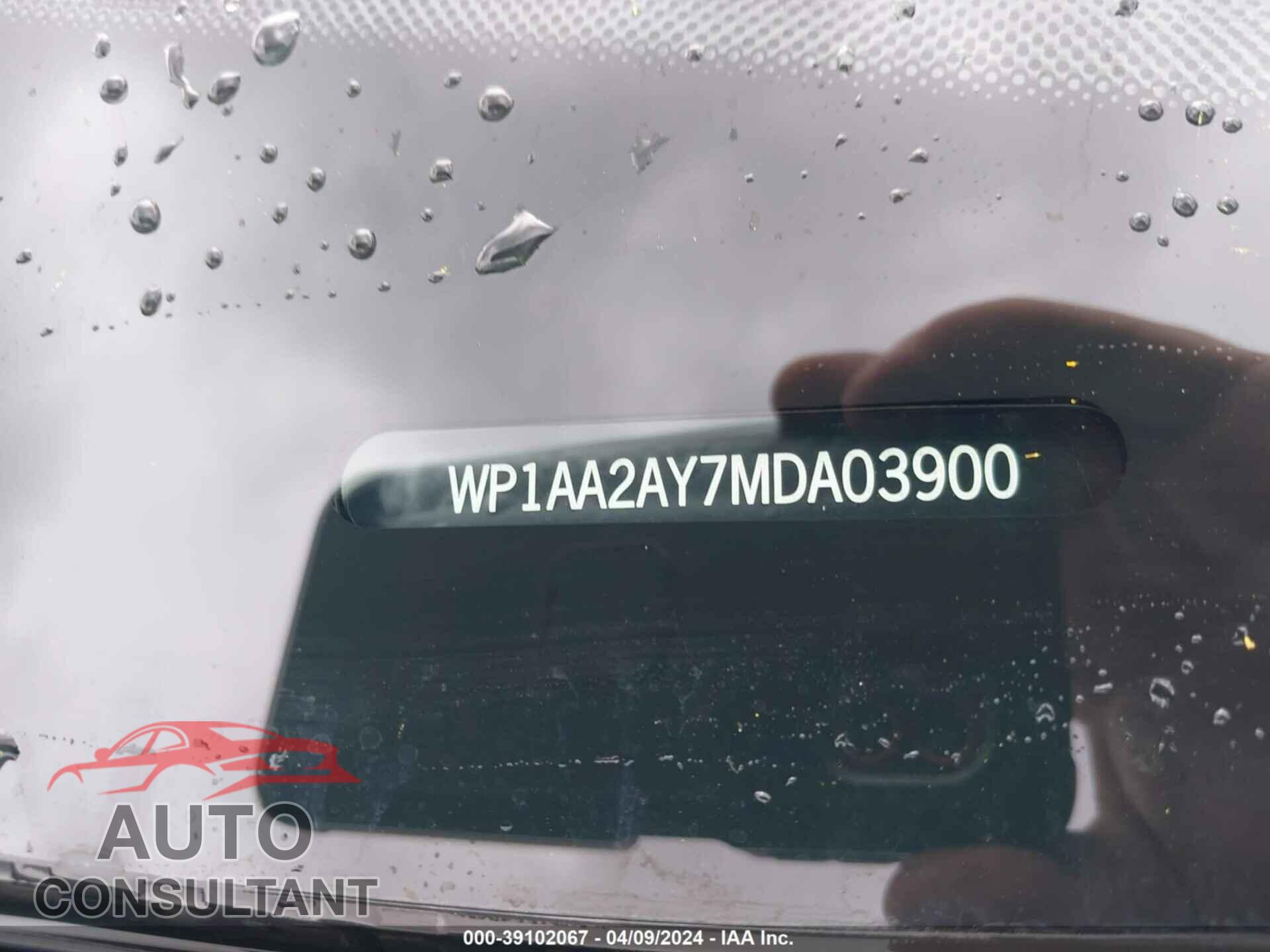 PORSCHE CAYENNE 2021 - WP1AA2AY7MDA03900