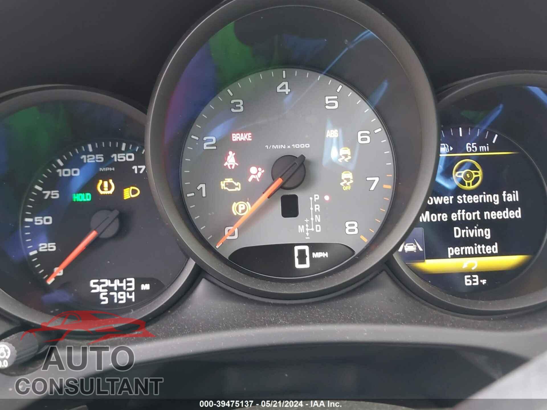 PORSCHE MACAN 2017 - WP1AB2A59HLB18111