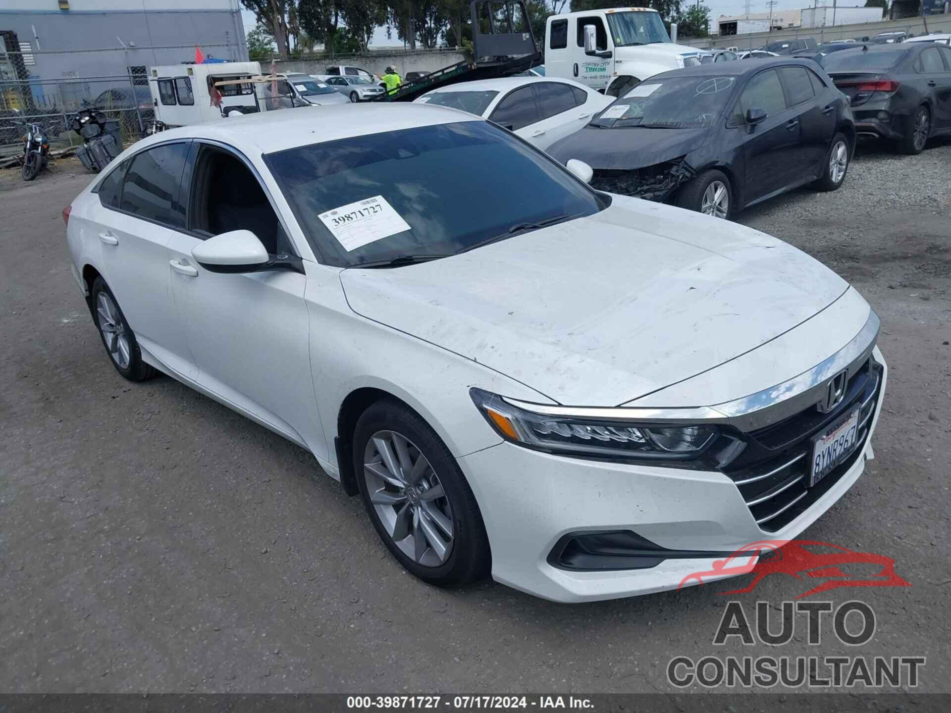 HONDA ACCORD 2021 - 1HGCV1F16MA113859