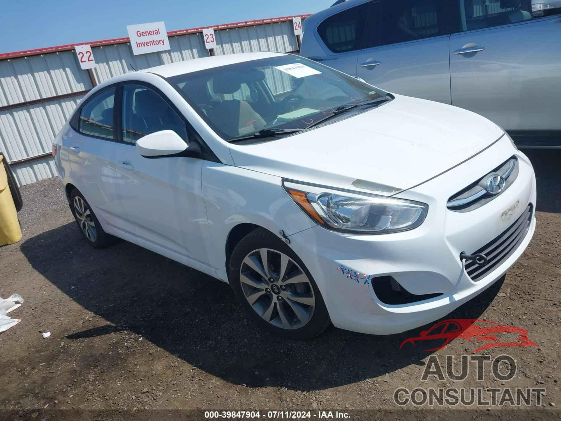 HYUNDAI ACCENT 2017 - KMHCT4AE7HU320504