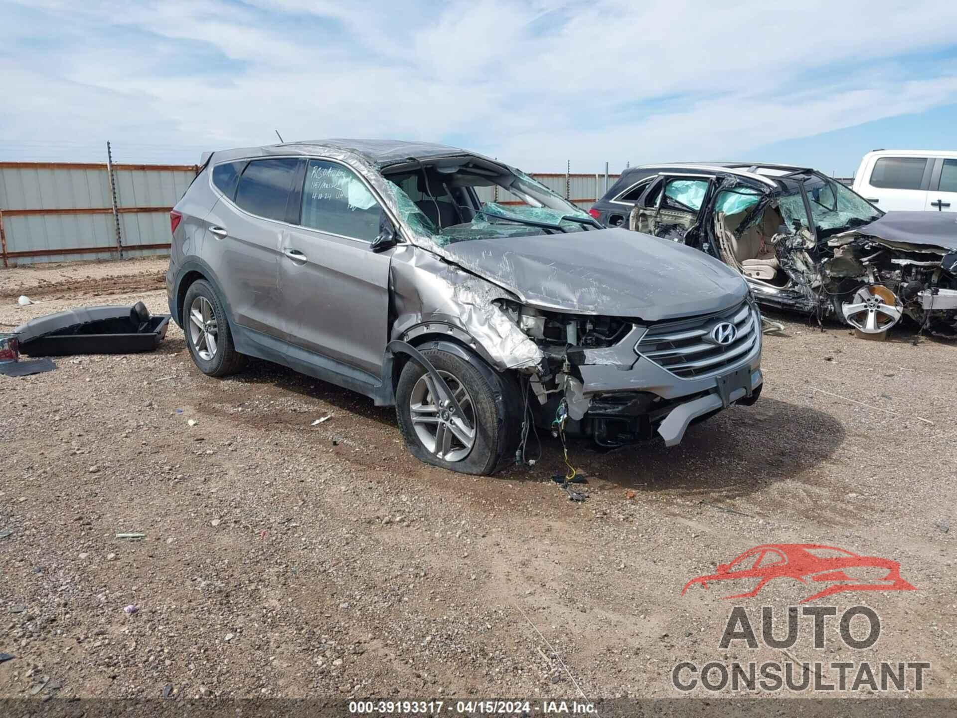 HYUNDAI SANTA FE SPORT 2018 - 5XYZTDLBXJG572580