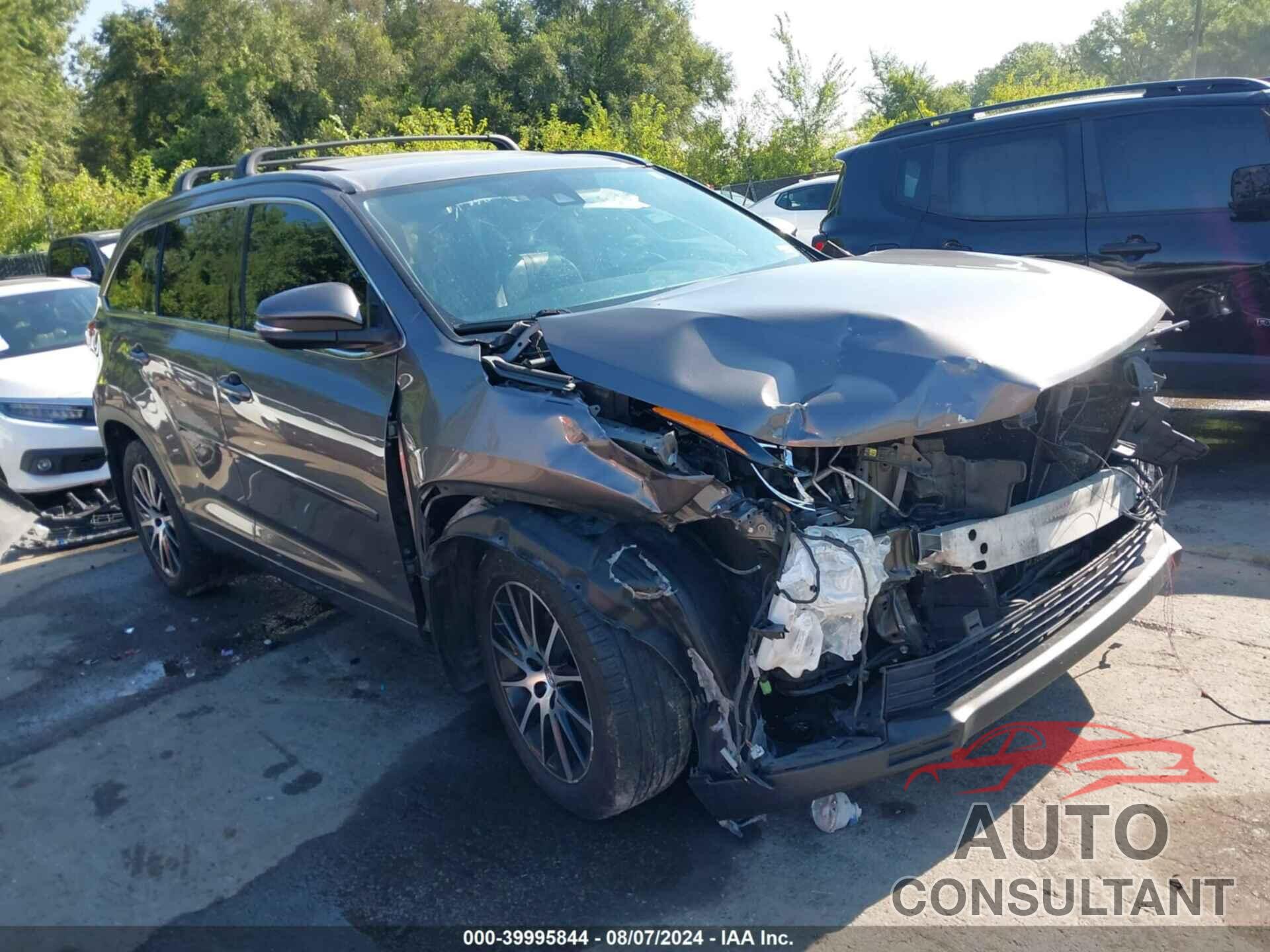 TOYOTA HIGHLANDER 2017 - 5TDJZRFH2HS439995