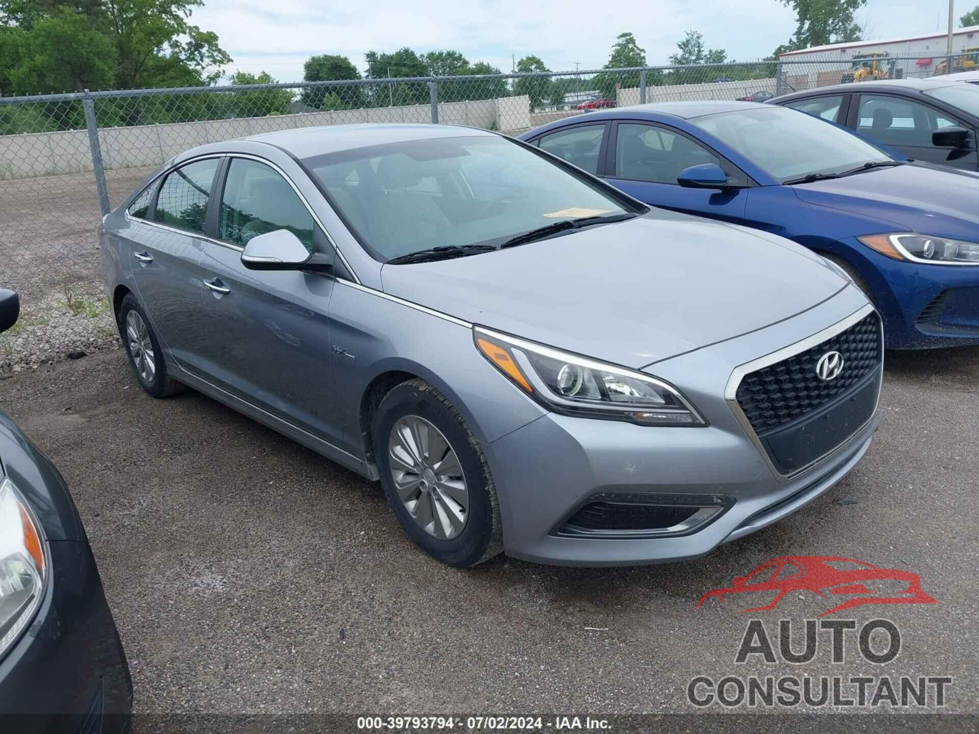 HYUNDAI SONATA HYBRID 2016 - KMHE24L10GA037481