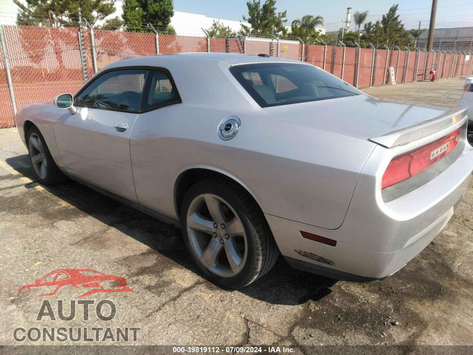 DODGE CHALLENGER 2012 - 2C3CDYAG4CH120982