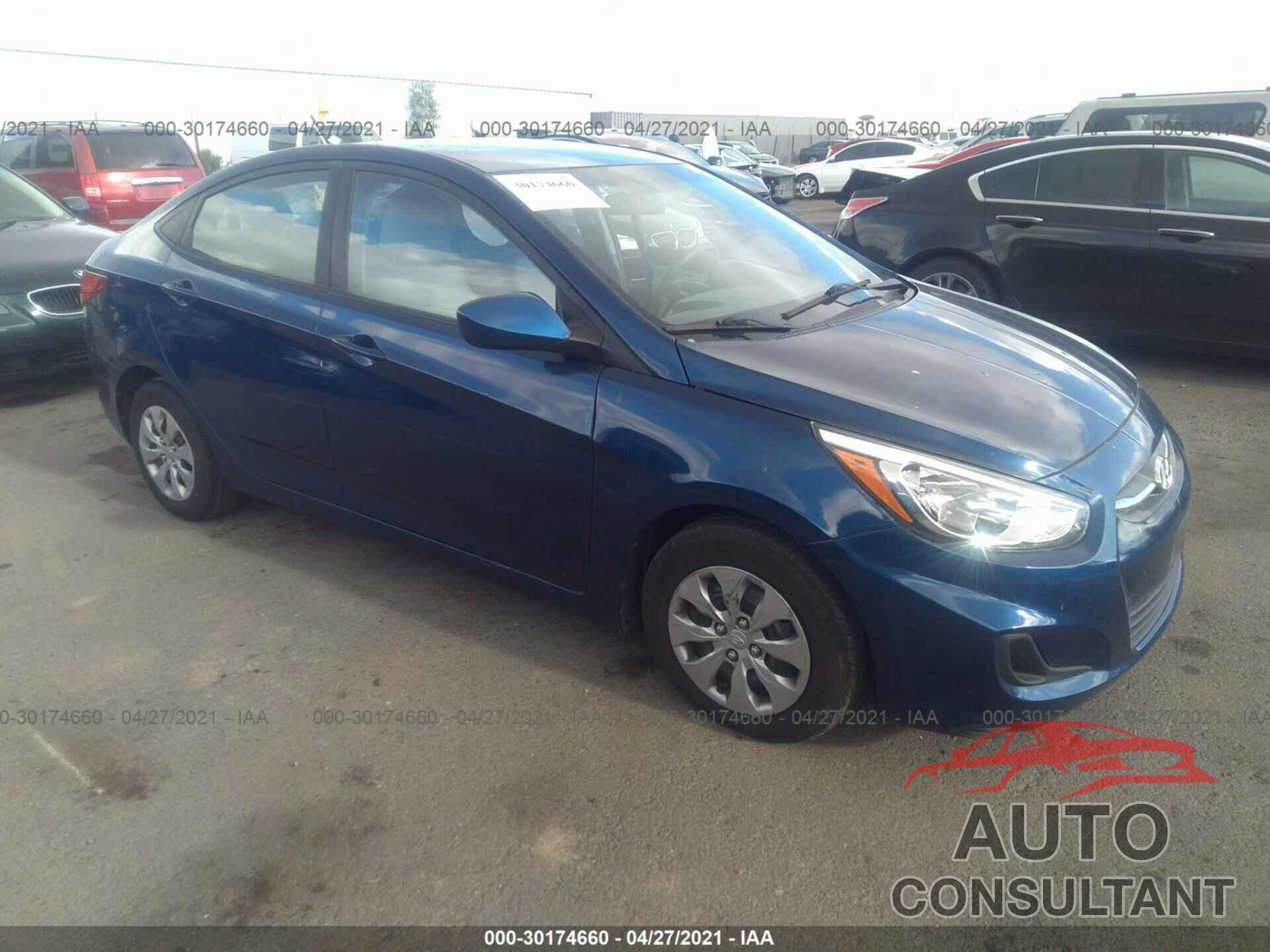 HYUNDAI ACCENT 2017 - KMHCT4AE9HU206567