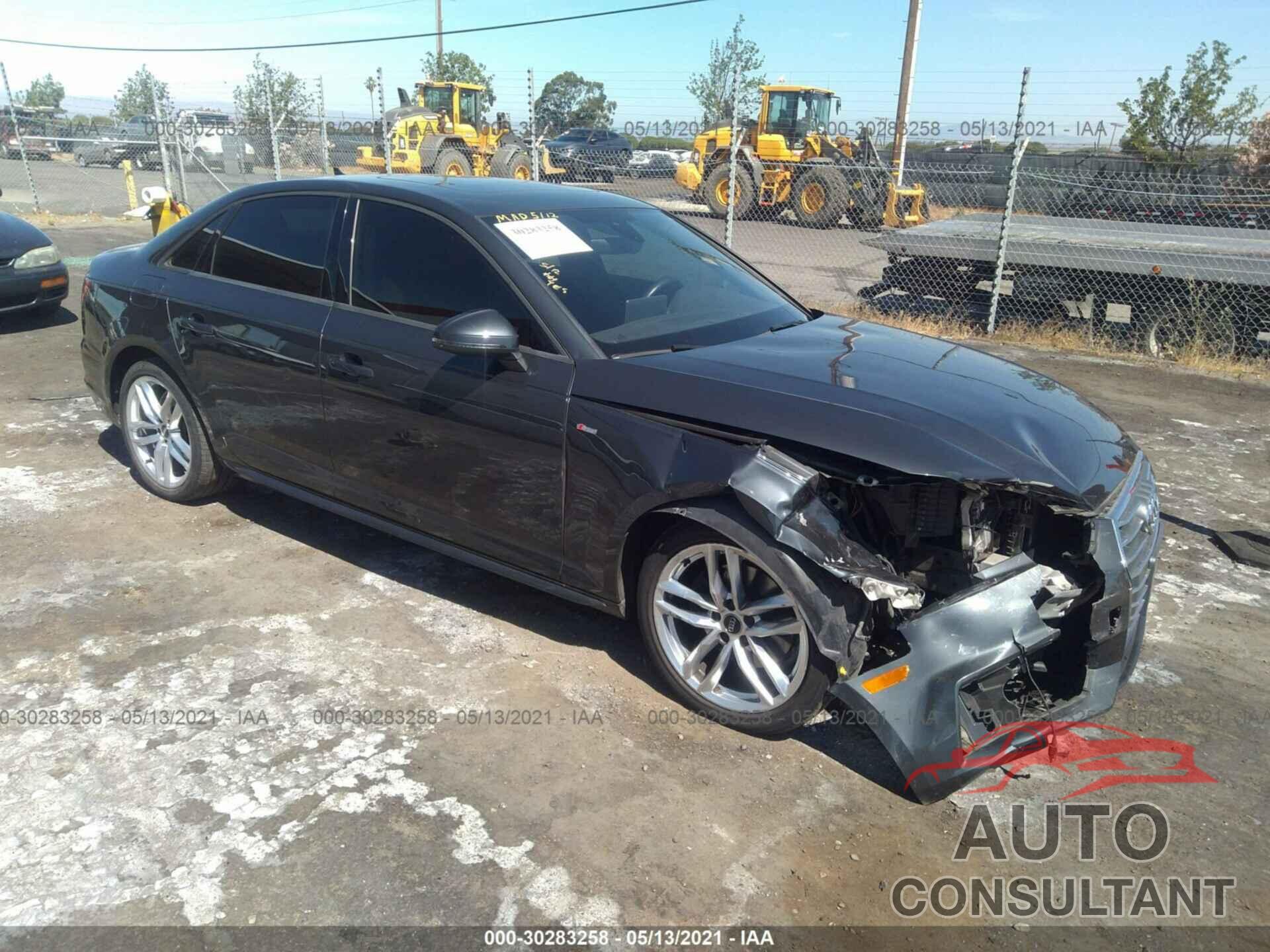 AUDI A4 2017 - WAUKMAF42HN044347