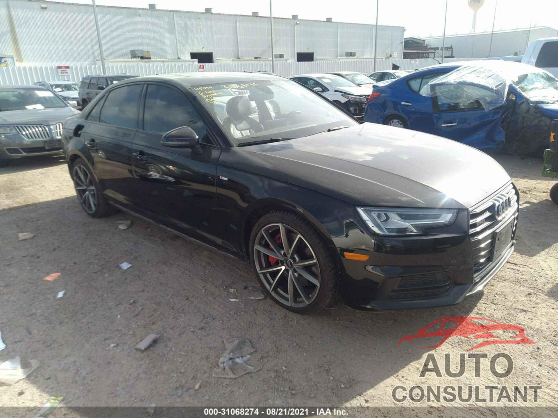 AUDI A4 2018 - WAUENAF4XJA010647